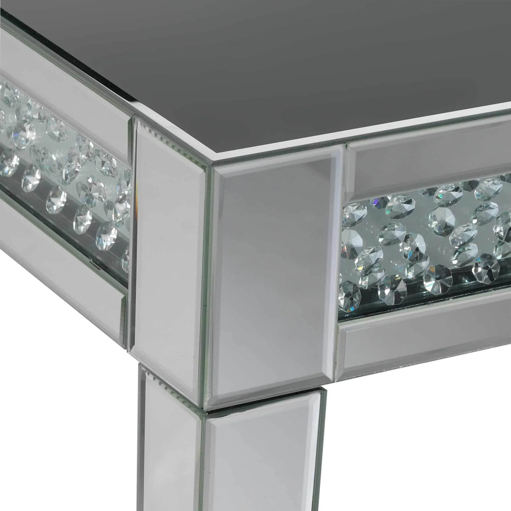 Aria End Table - Mirrored Glass - Image 2