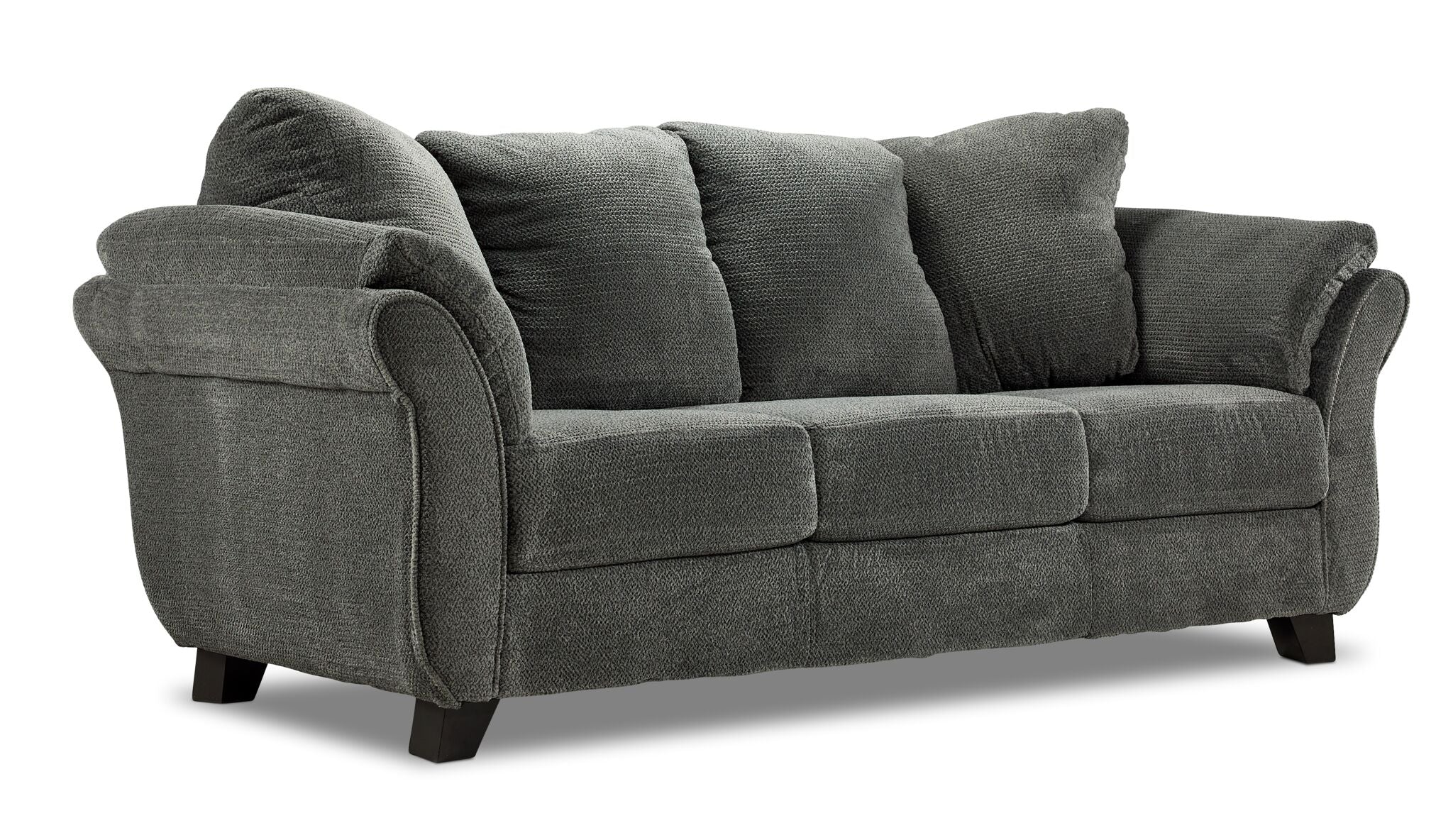 Avery Sofa and Loveseat Set - Charcoal - Image 2