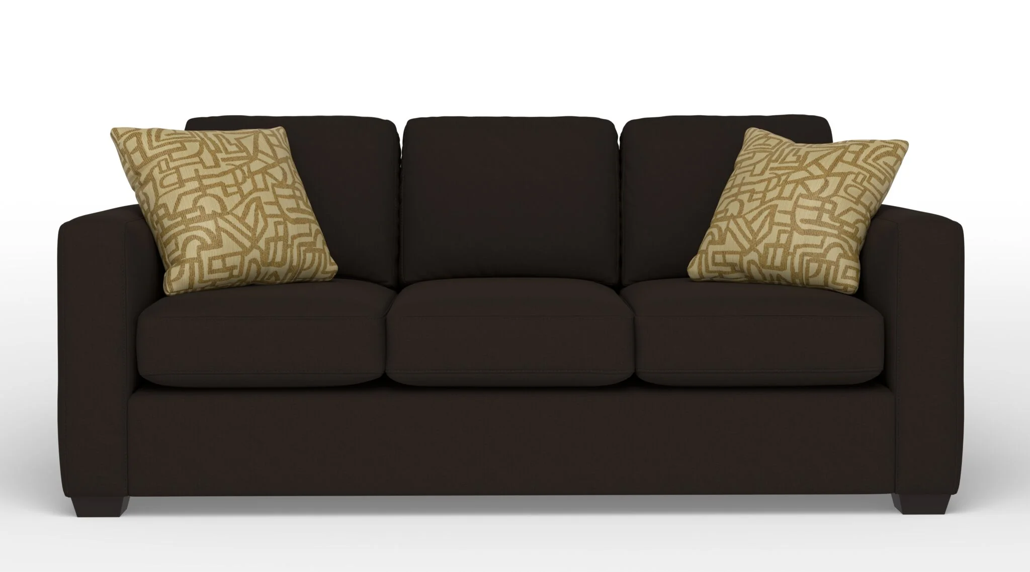 Caleb Queen Sofa Bed with Innerspring Mattress - Lido Brown - Image 2