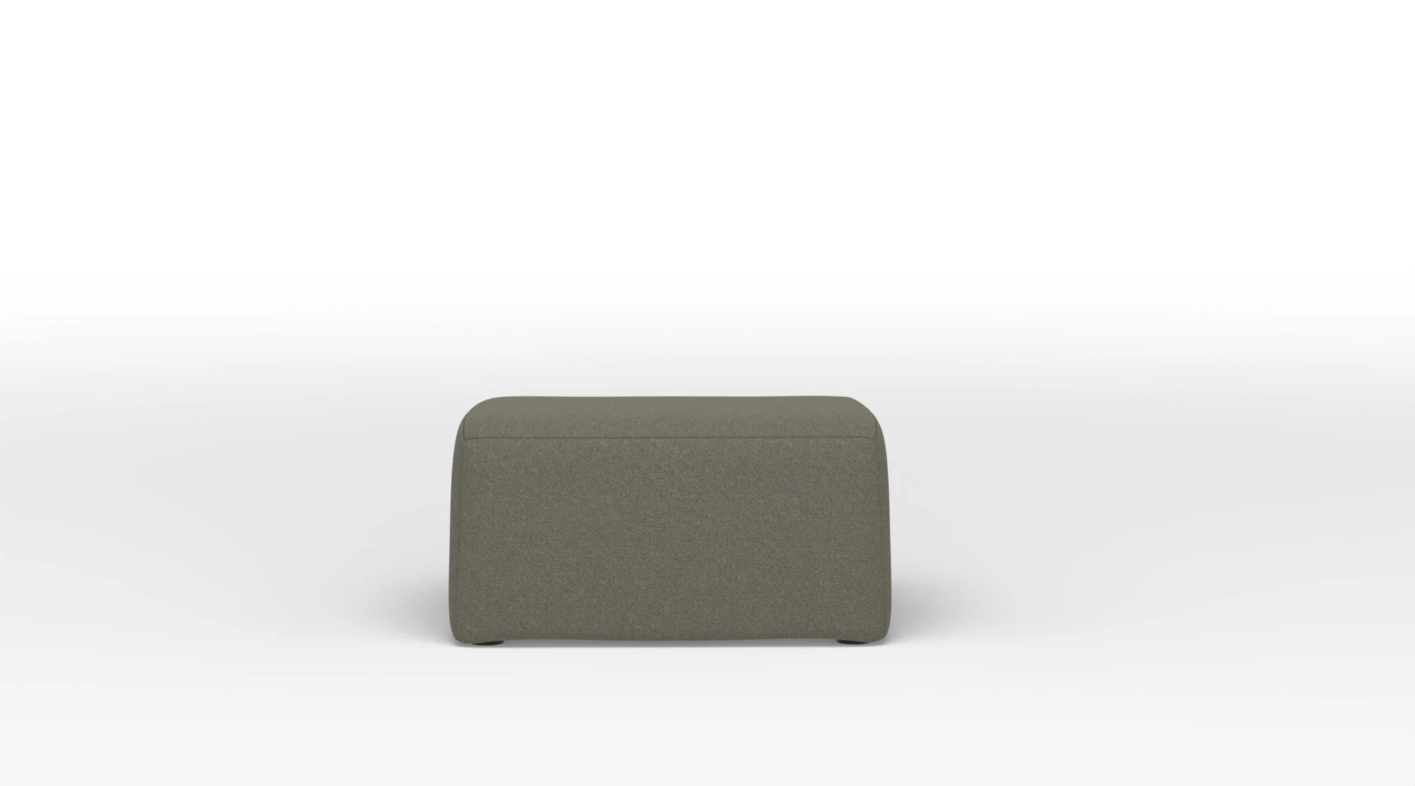 Caleb Square Ottoman - Flax Brown