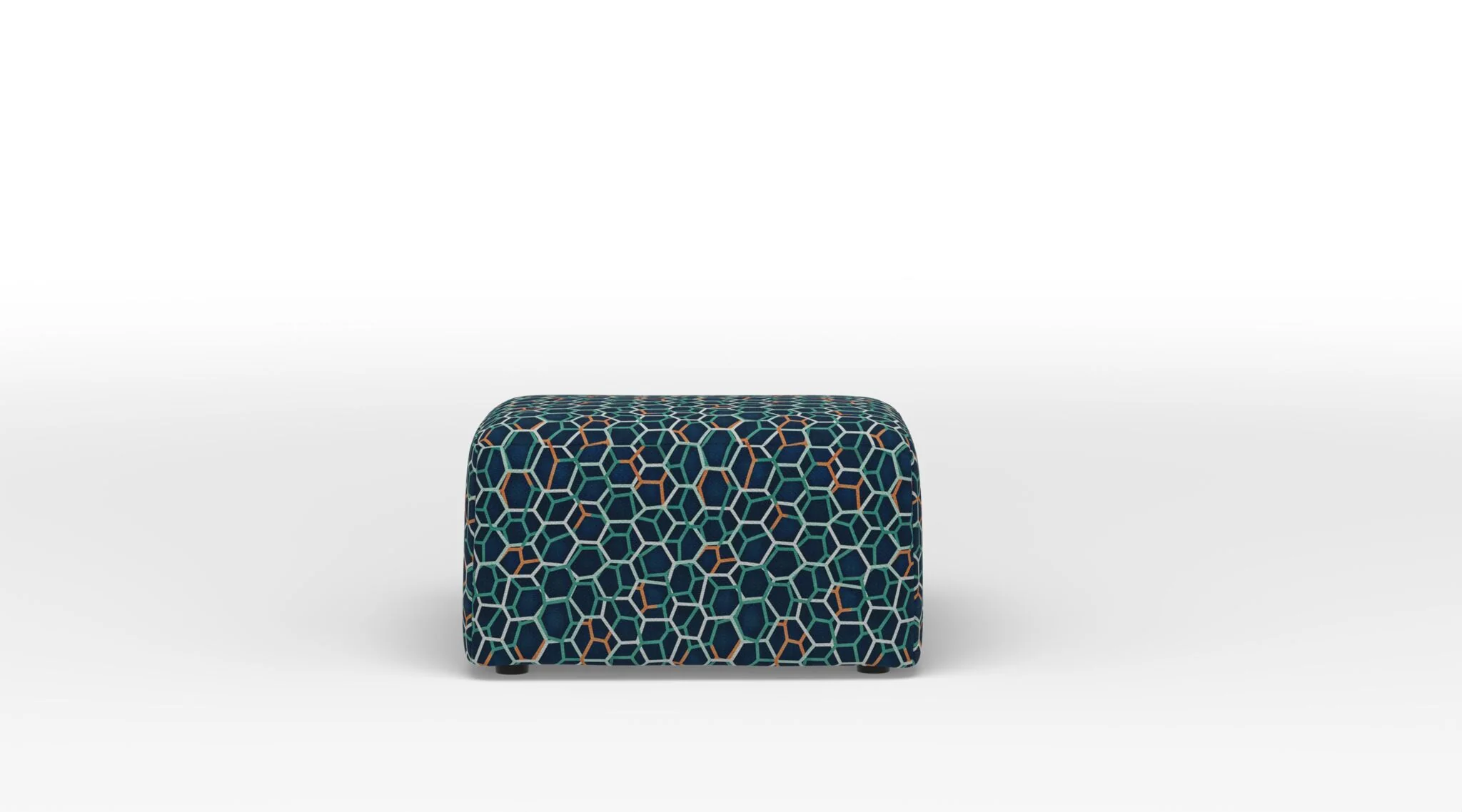 Celeste Square Accent Ottoman - Legacy Blue