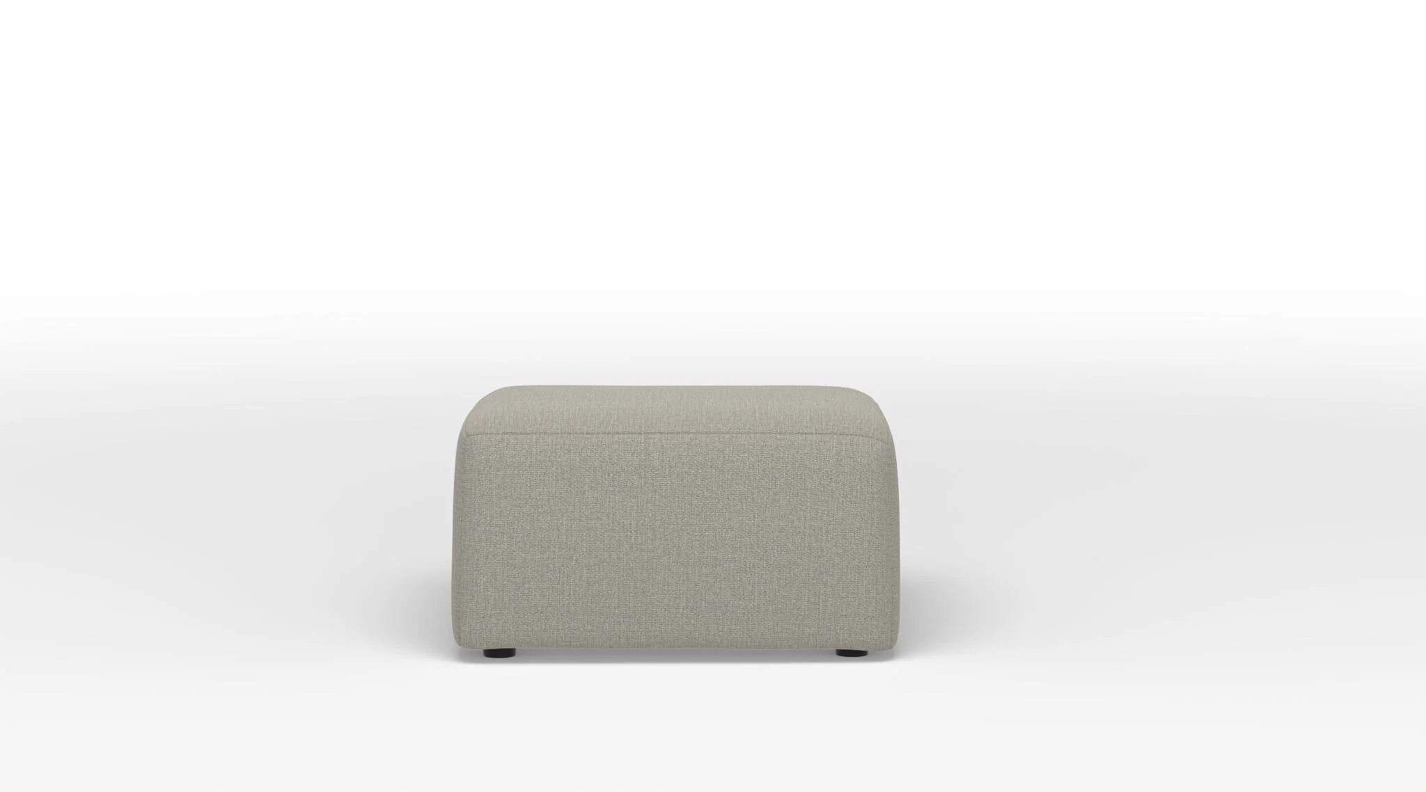 Celeste Square Ottoman - Stucco Beige