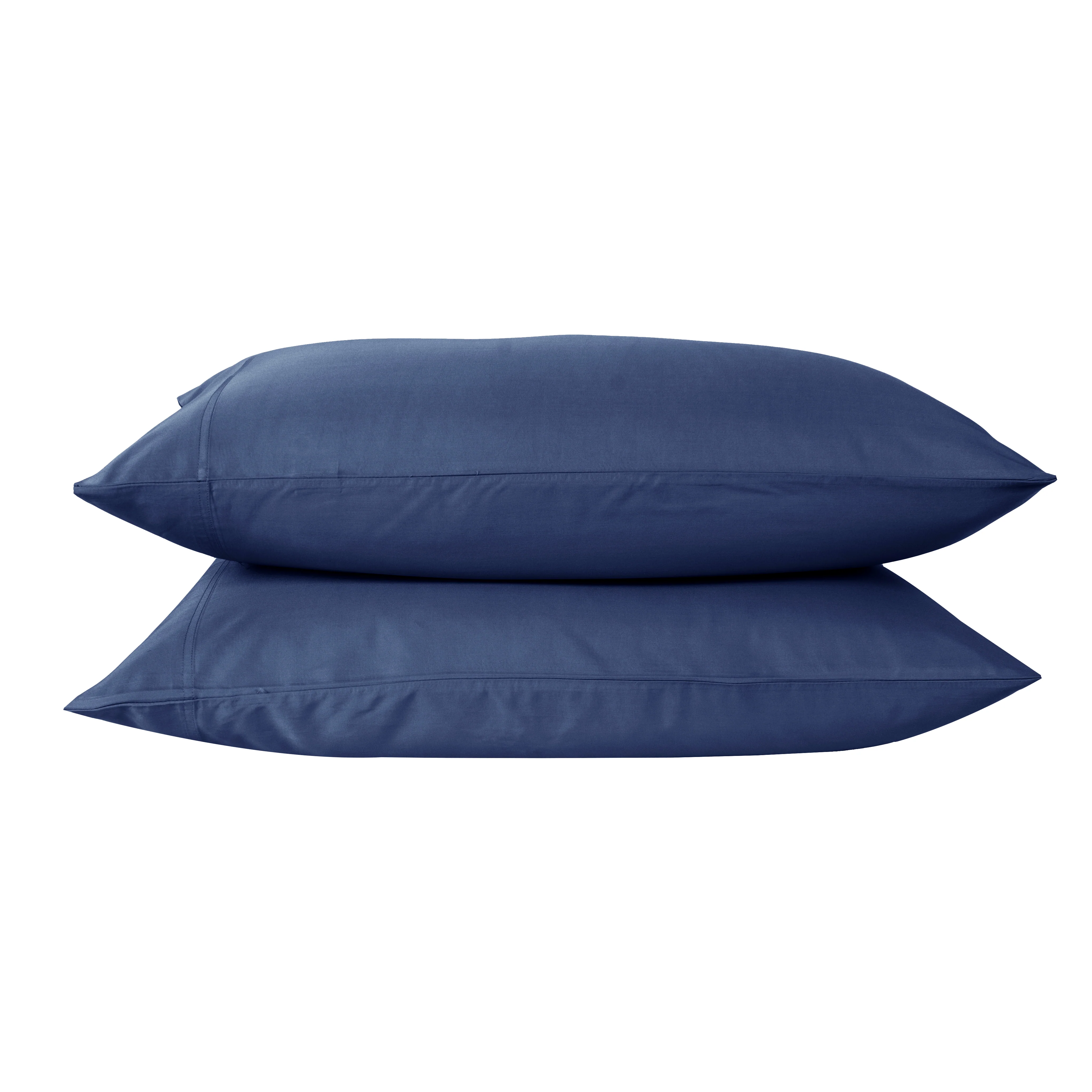 Cotton House 100% Cotton Pima Twin Sheet Set - 500 Thread Count Navy Blue - Image 3