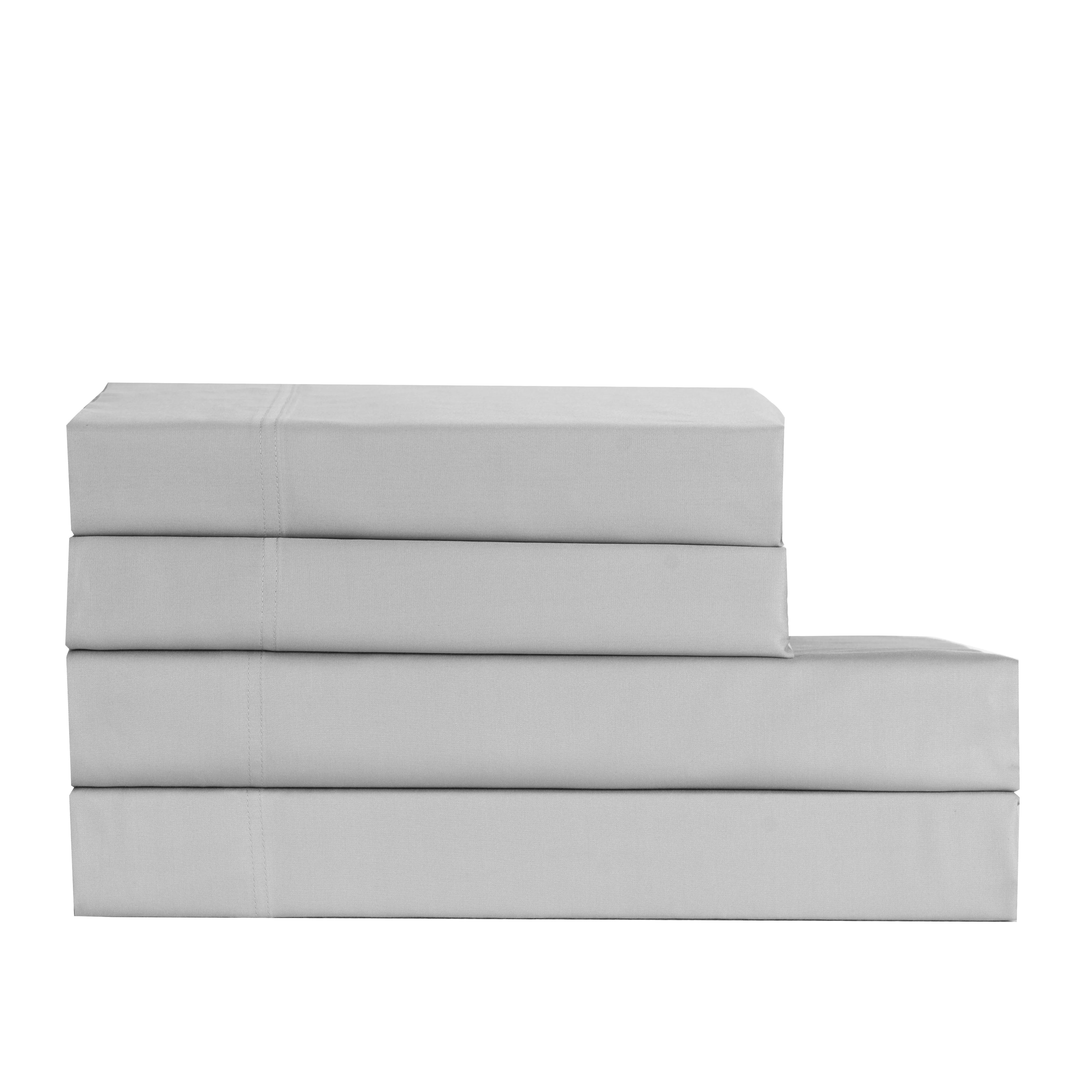Cotton House Full Bamboo Sheet Set - Highrise, Silver - Image 2