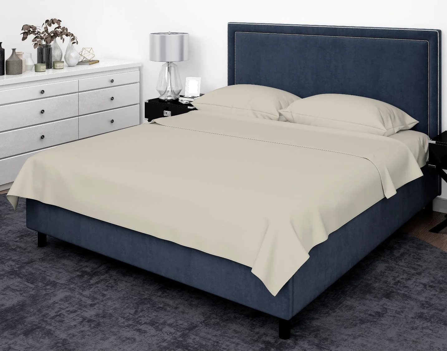 Cotton House Full Bamboo Sheet Set - Summersand, Beige