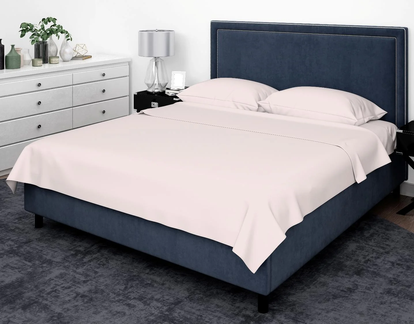 Cotton House Twin Bamboo Sheet Set - Mauve Morn, Pink