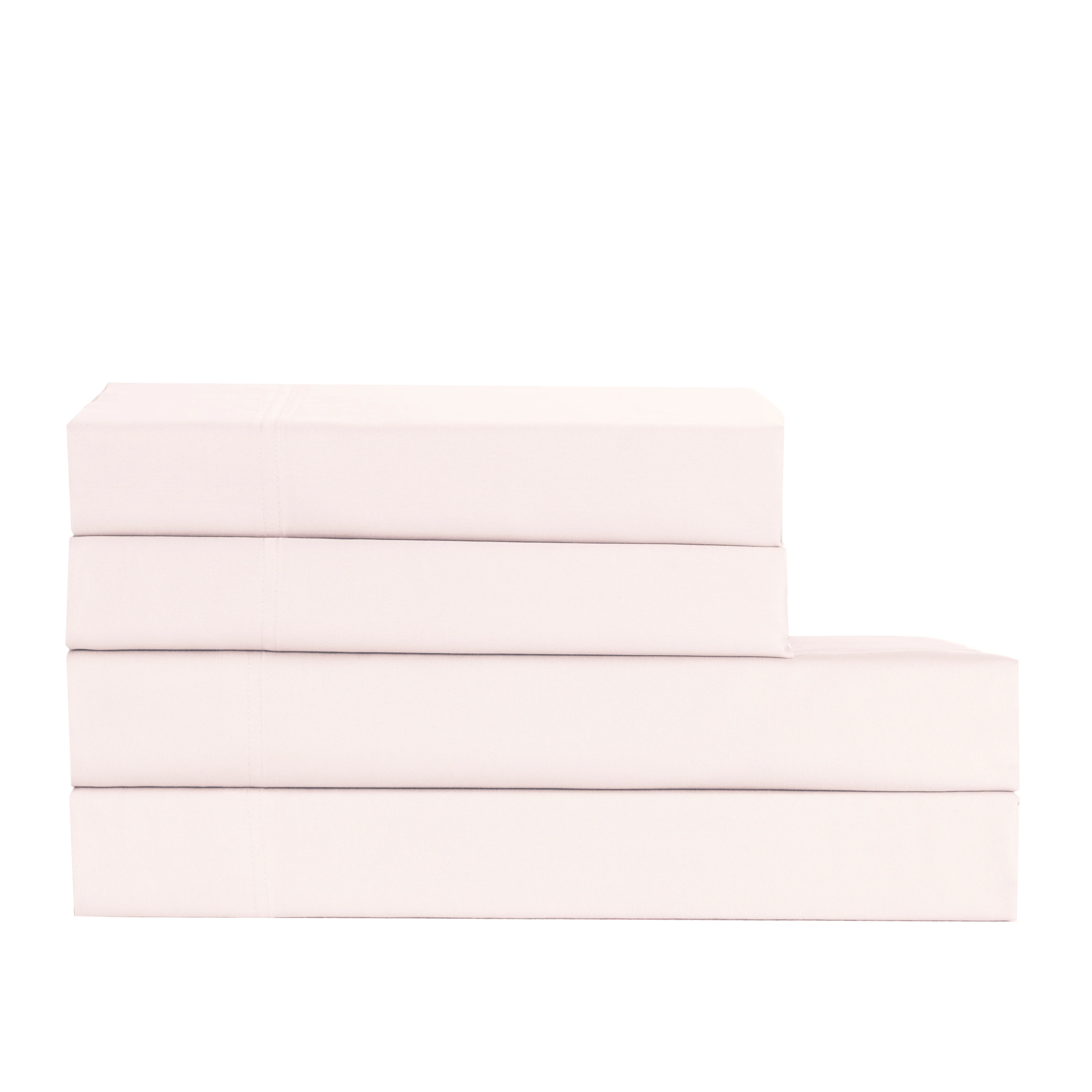 Cotton House Twin Bamboo Sheet Set - Mauve Morn, Pink - Image 2