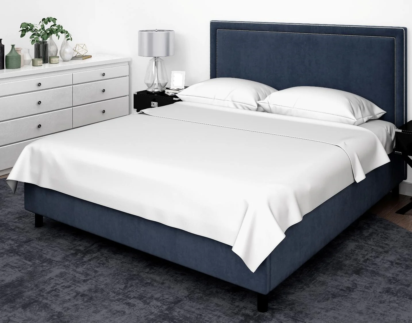 Cotton House Twin Bamboo Sheet Set - White