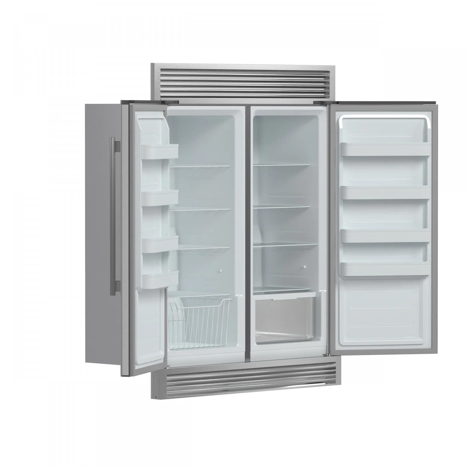 Forno Premium Stainless Steel Kitchen Package with 48" Range and 56" Convertible Refrigerator/Freezer - FBDL-019-04CAUS - Image 3