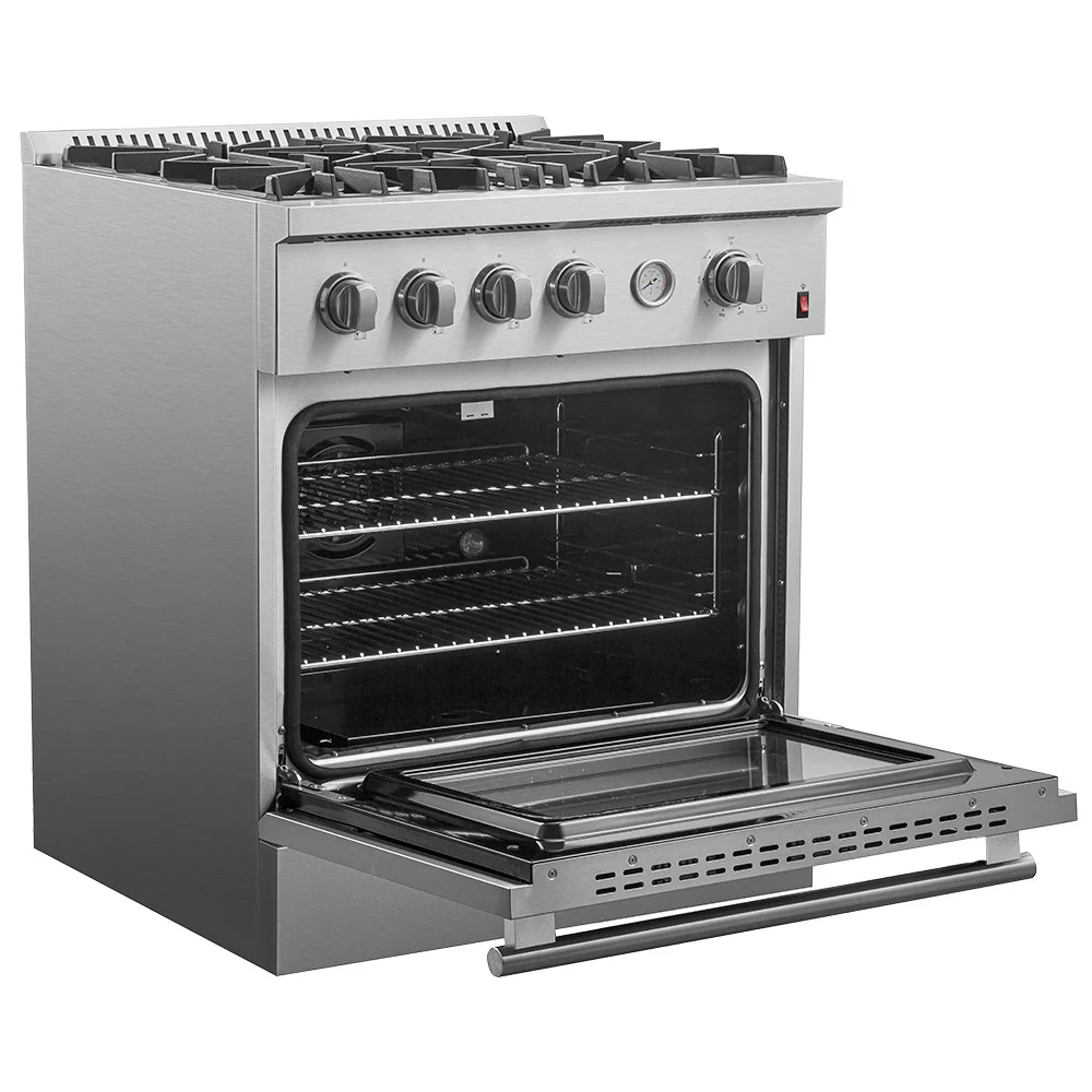 Forno Premium Stainless Steel Kitchen Package with Side-by-Side Refrigerator and Gas Range - FBDL-021-03CAUS - Image 3