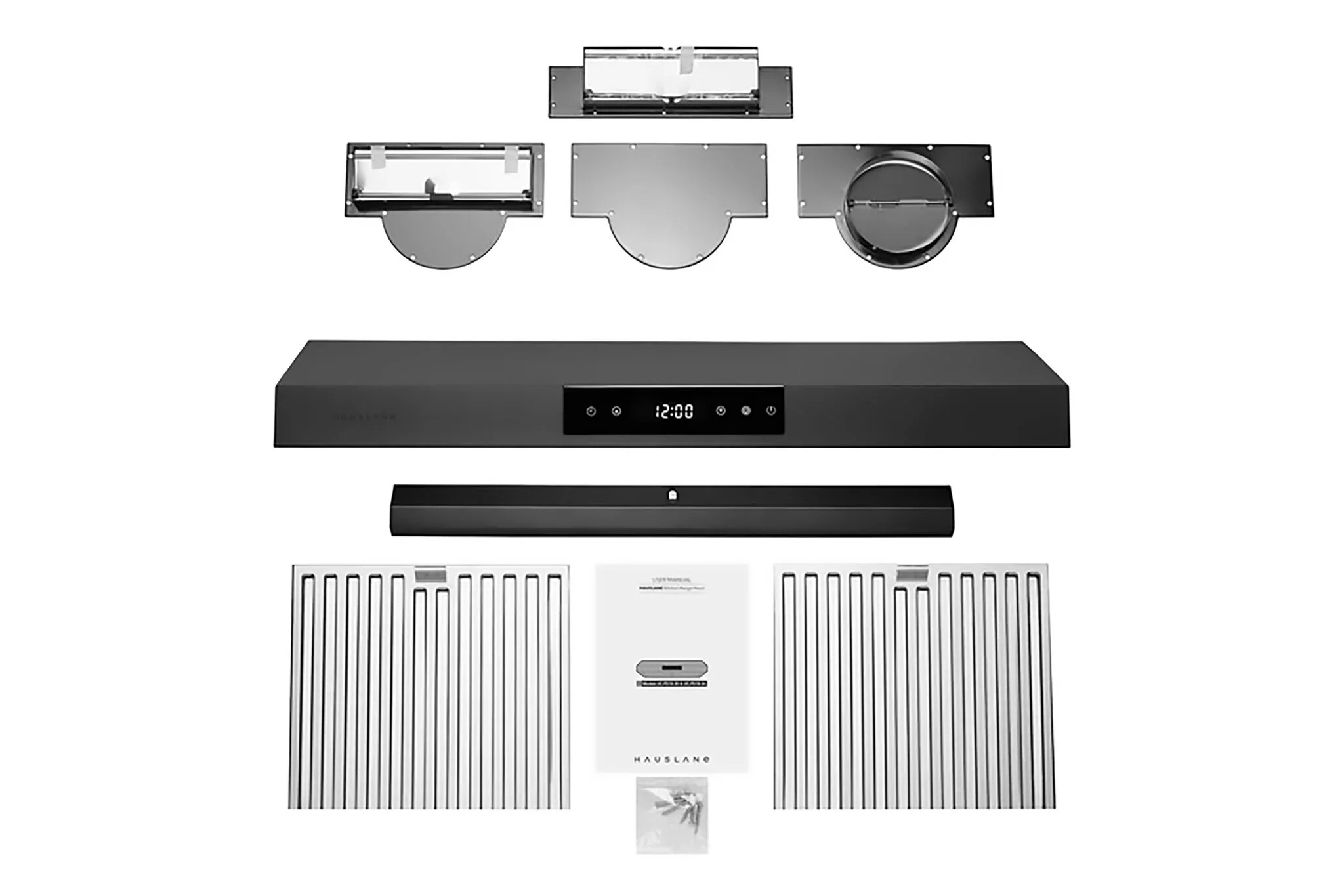 Hauslane Black Stainless Steel 30" 860 CFM Under Cabinet Range Hood - UC-PS18BSS-30 - Image 3