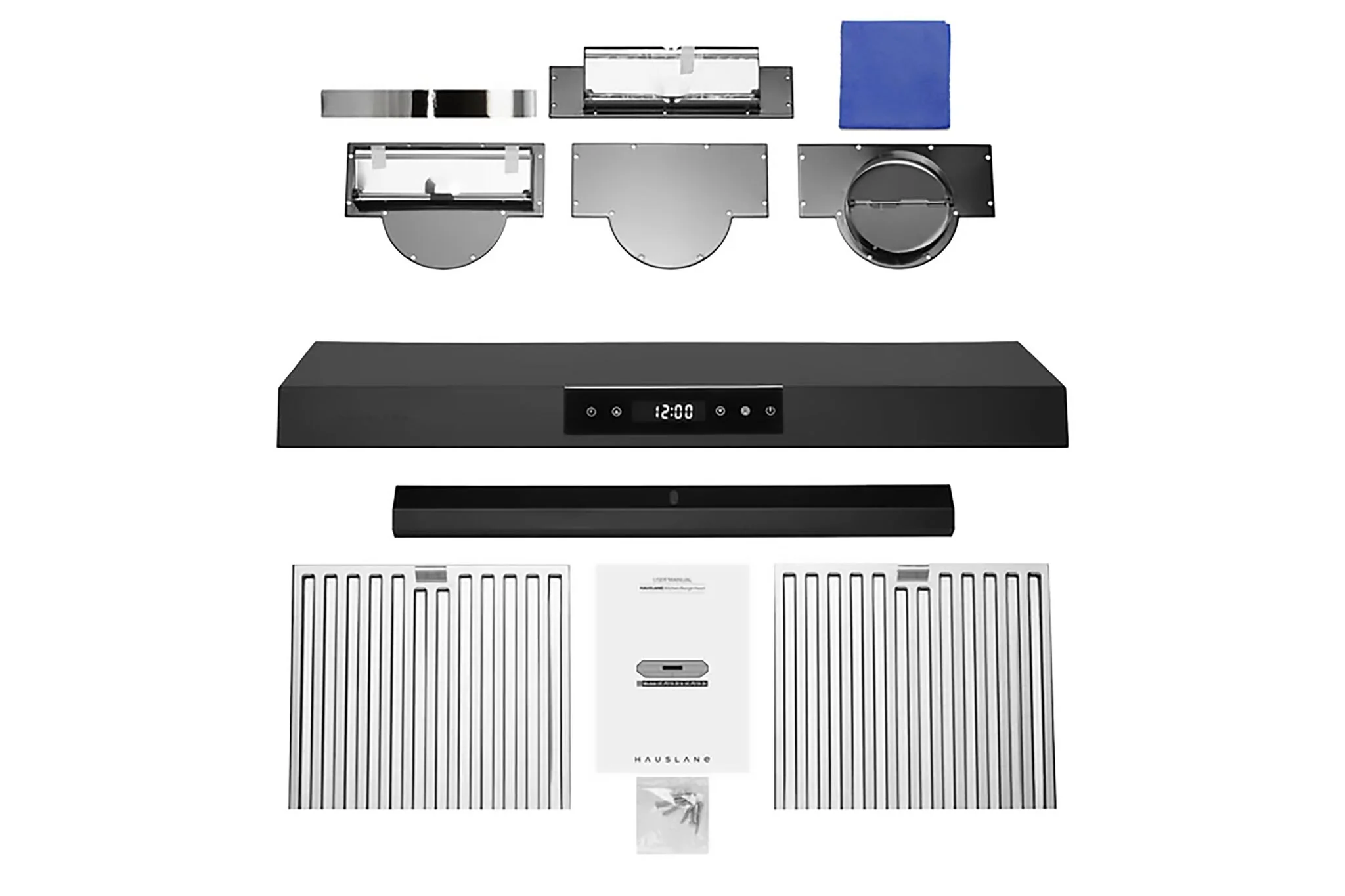 Hauslane Matte Black 36" 860 CFM Under Cabinet Range Hood - UC-PS18BLK-36 - Image 3