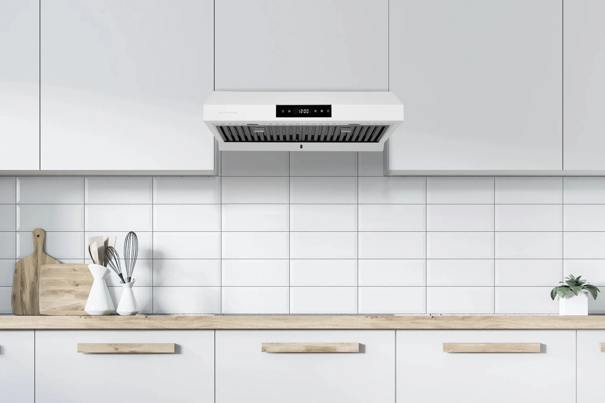 Hauslane Matte White 30" 860 CFM Under Cabinet Range Hood - UC-PS18WHT-30 - Image 2