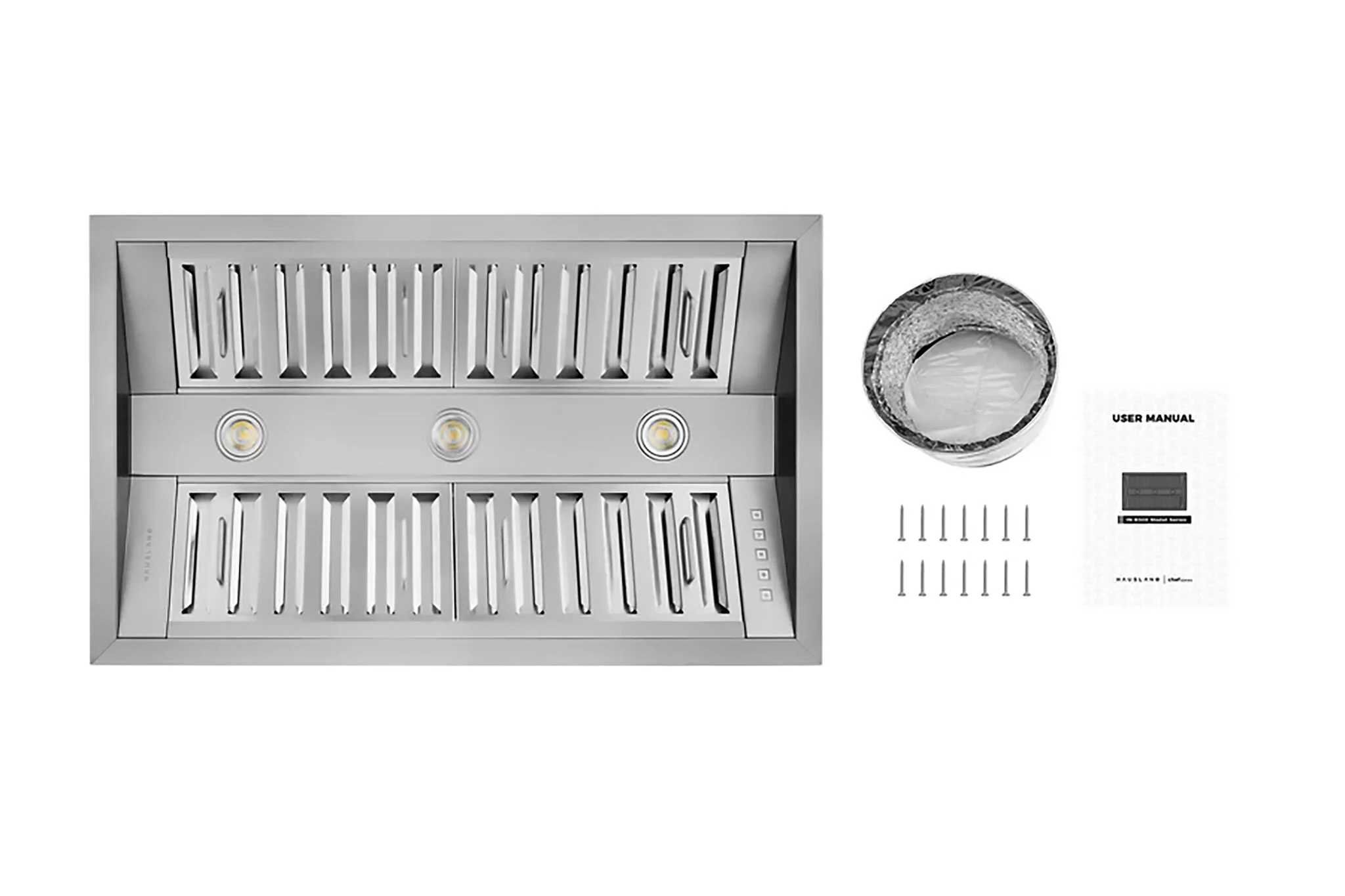 Hauslane Stainless Steel 34" 800 CFM Range Hood Insert - IN-R300SS-34 - Image 3