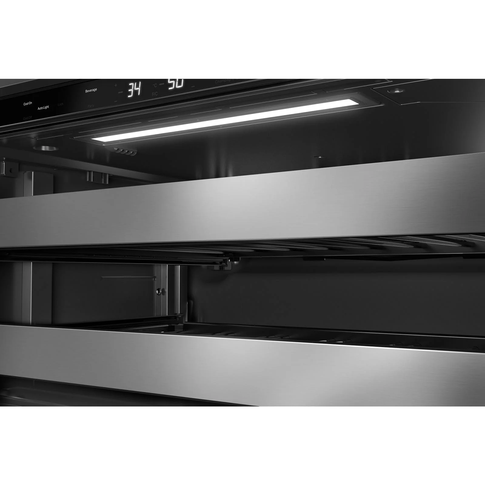 KitchenAid 24" 5.0 Cu. Ft. Black Cabinet with Stainless Steel Doors Undercounter Refrigerator - KUBR524SSB - Image 7