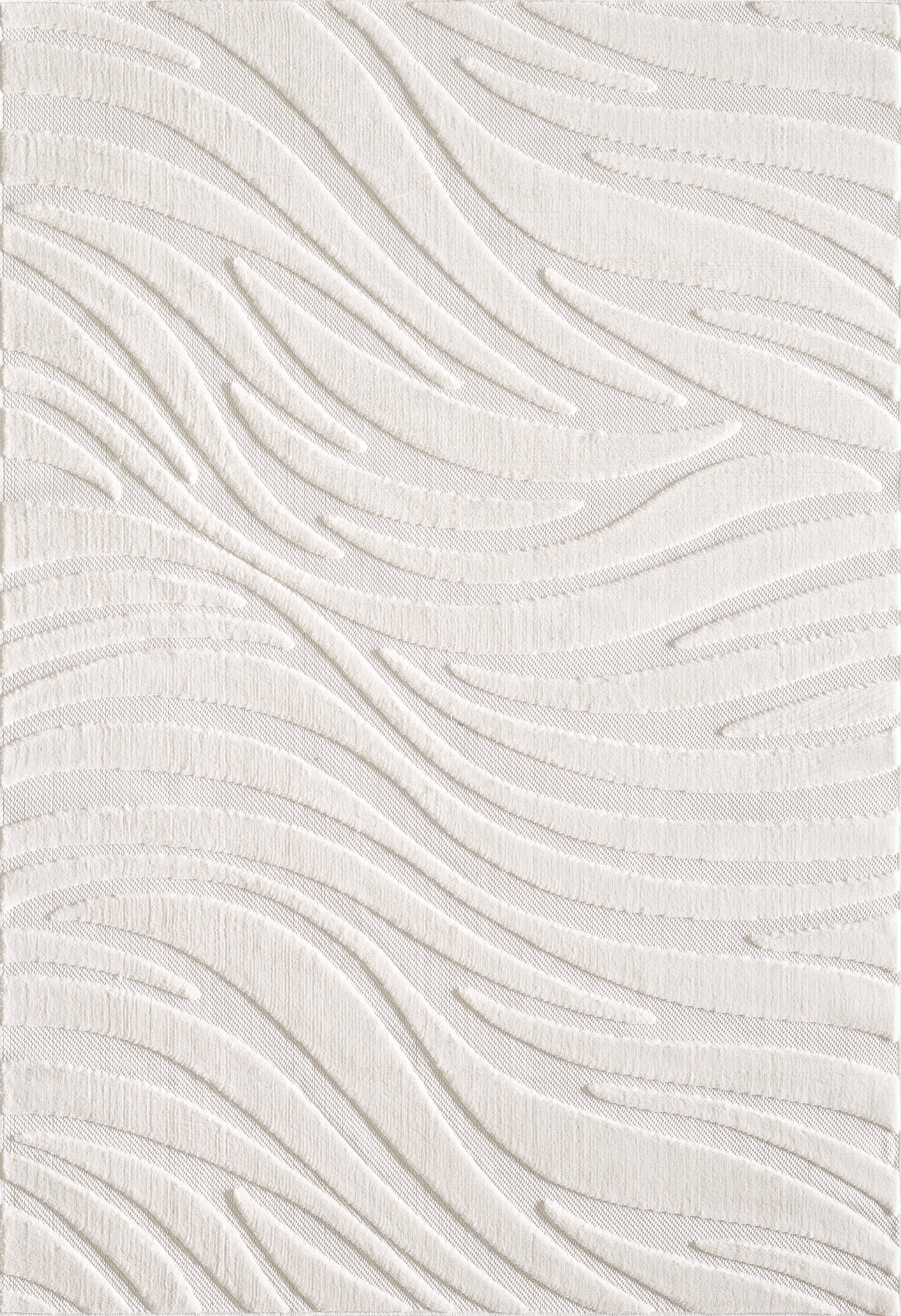 L2 Decor Cornelle Area Rug 5' x 8' with Underpad - Cream