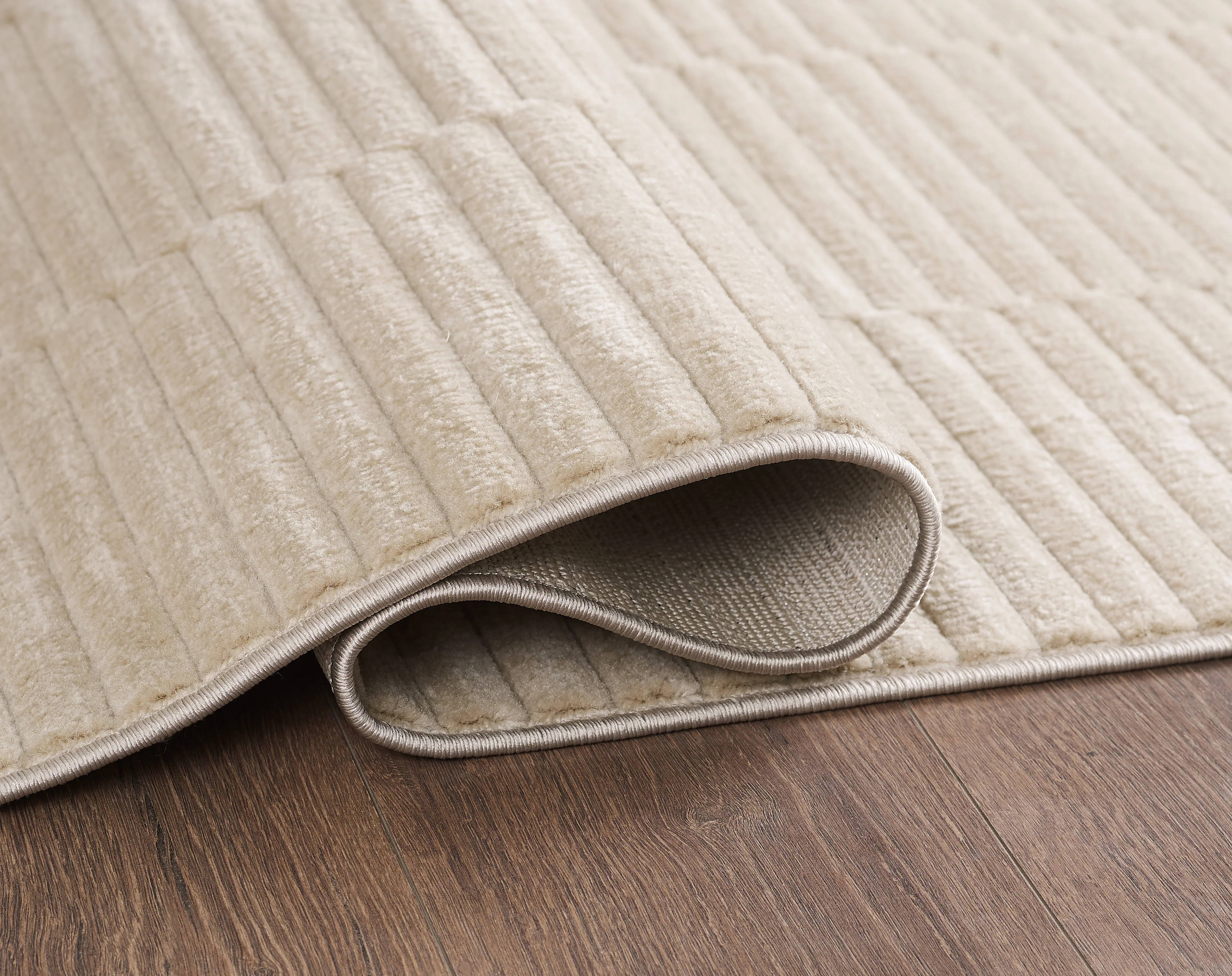 L2 Decor Cornelle Area Rug 8' x 11' with Underpad - Beige - Image 3
