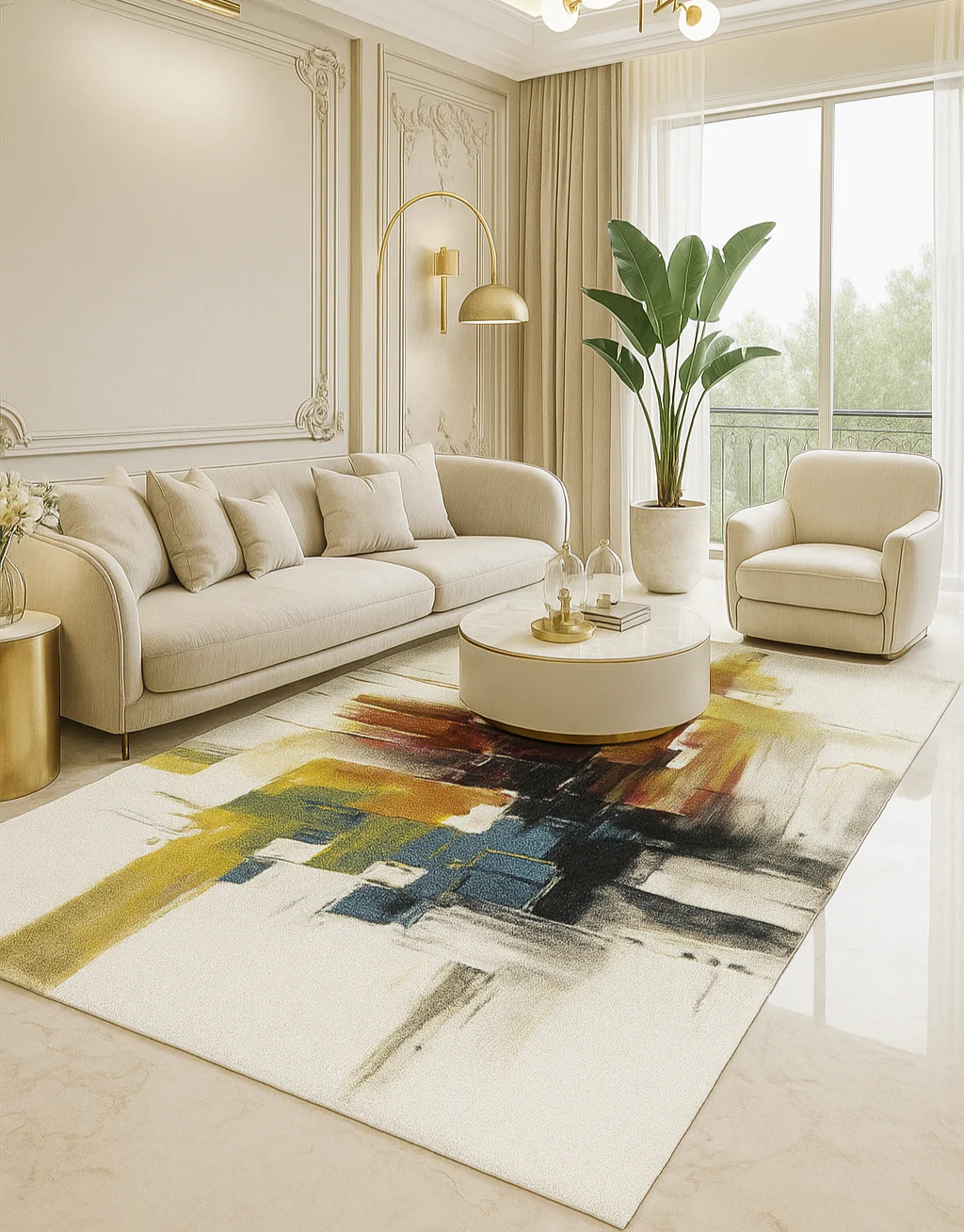 L2 Decor Diamond Area Rug 5' x 8' - Abstract - Image 2