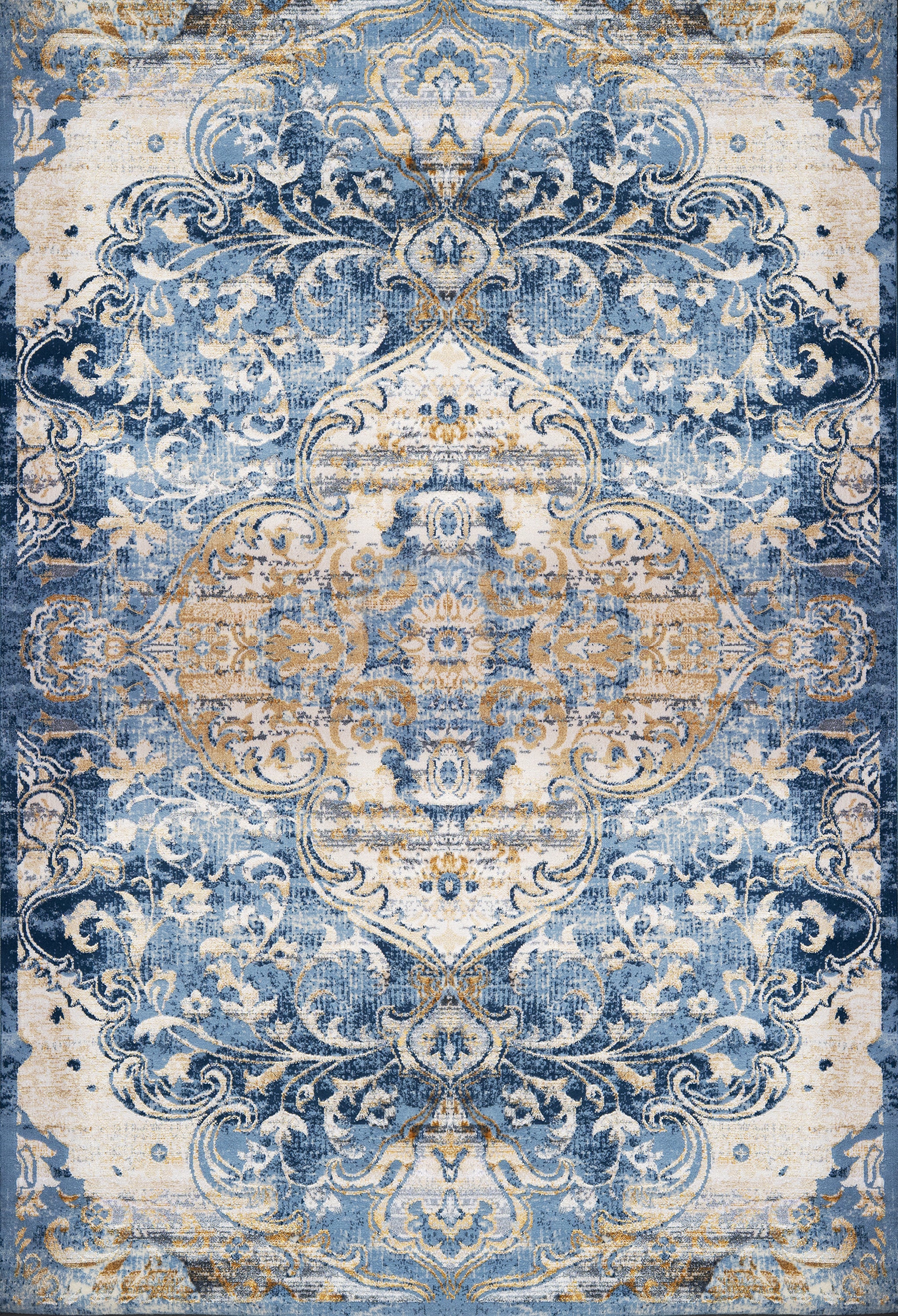 L2 Decor Emojy Area Rug 7' x 10' - Blue