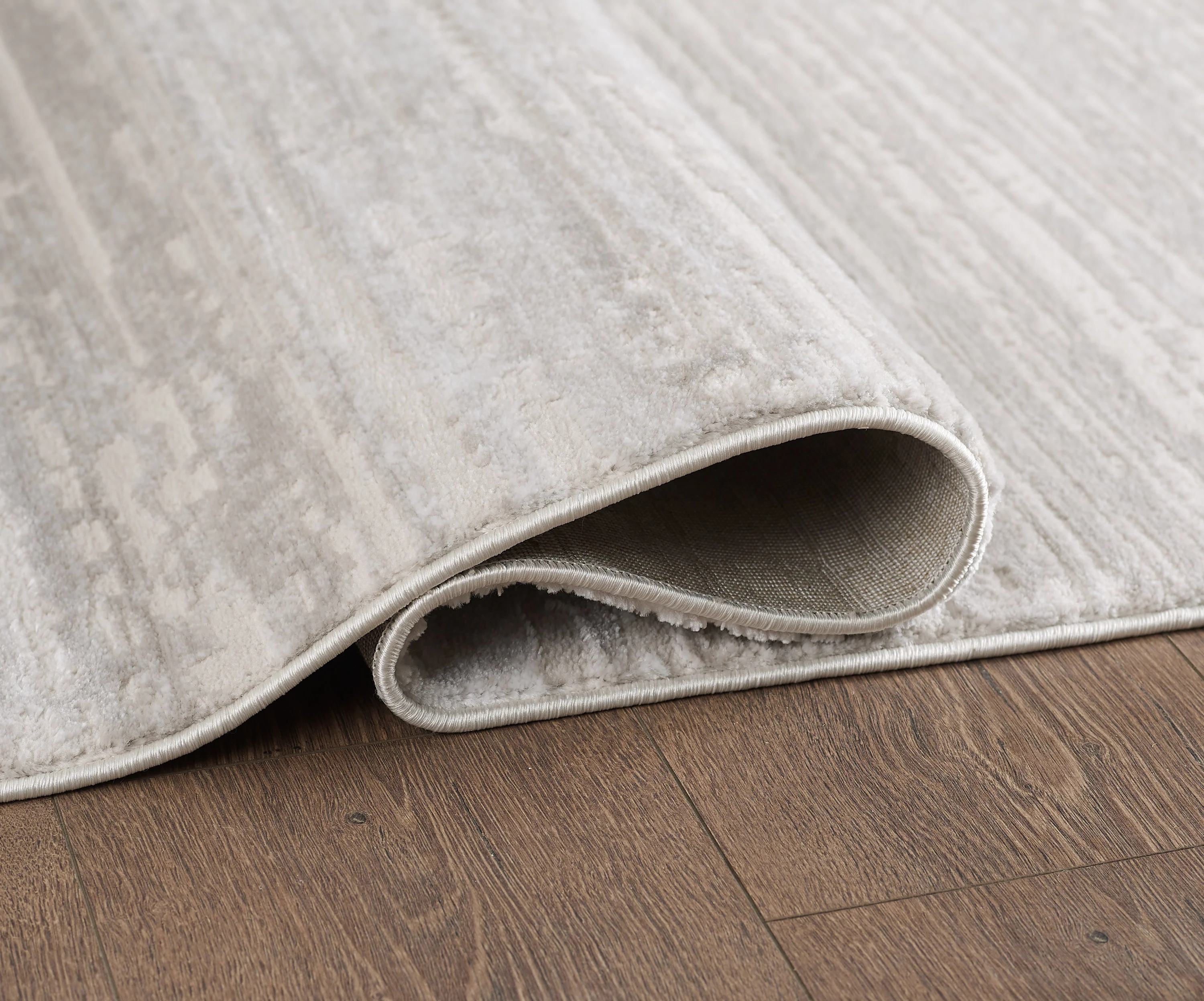 L2 Decor Lazer Area Rug 5' x 8' with Underpad - Cream, Beige, Grey - Image 3