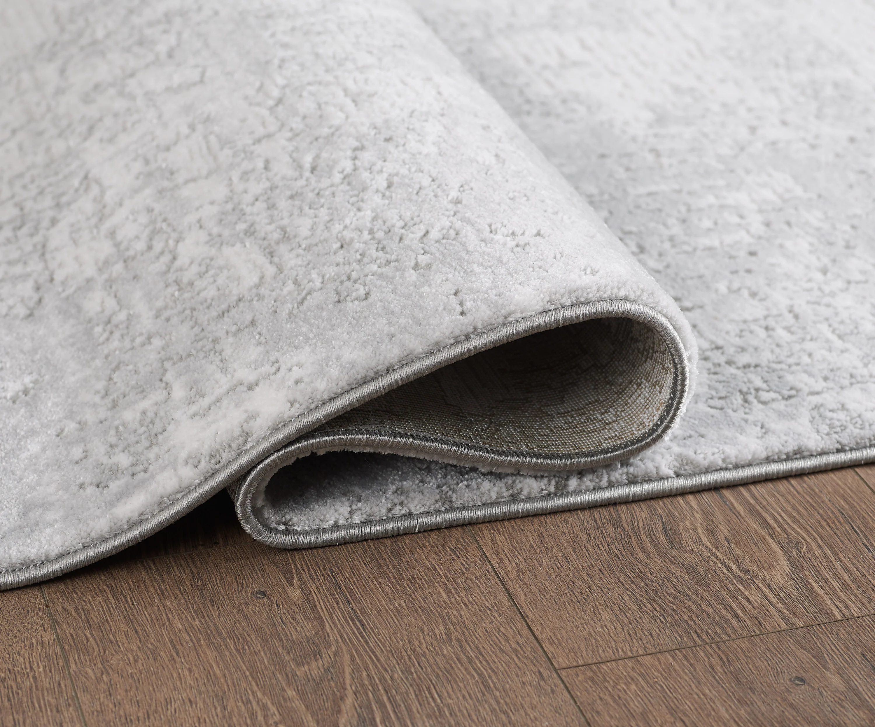 L2 Decor Lazer Area Rug 5' x 8' with Underpad - Light, Grey - Image 3