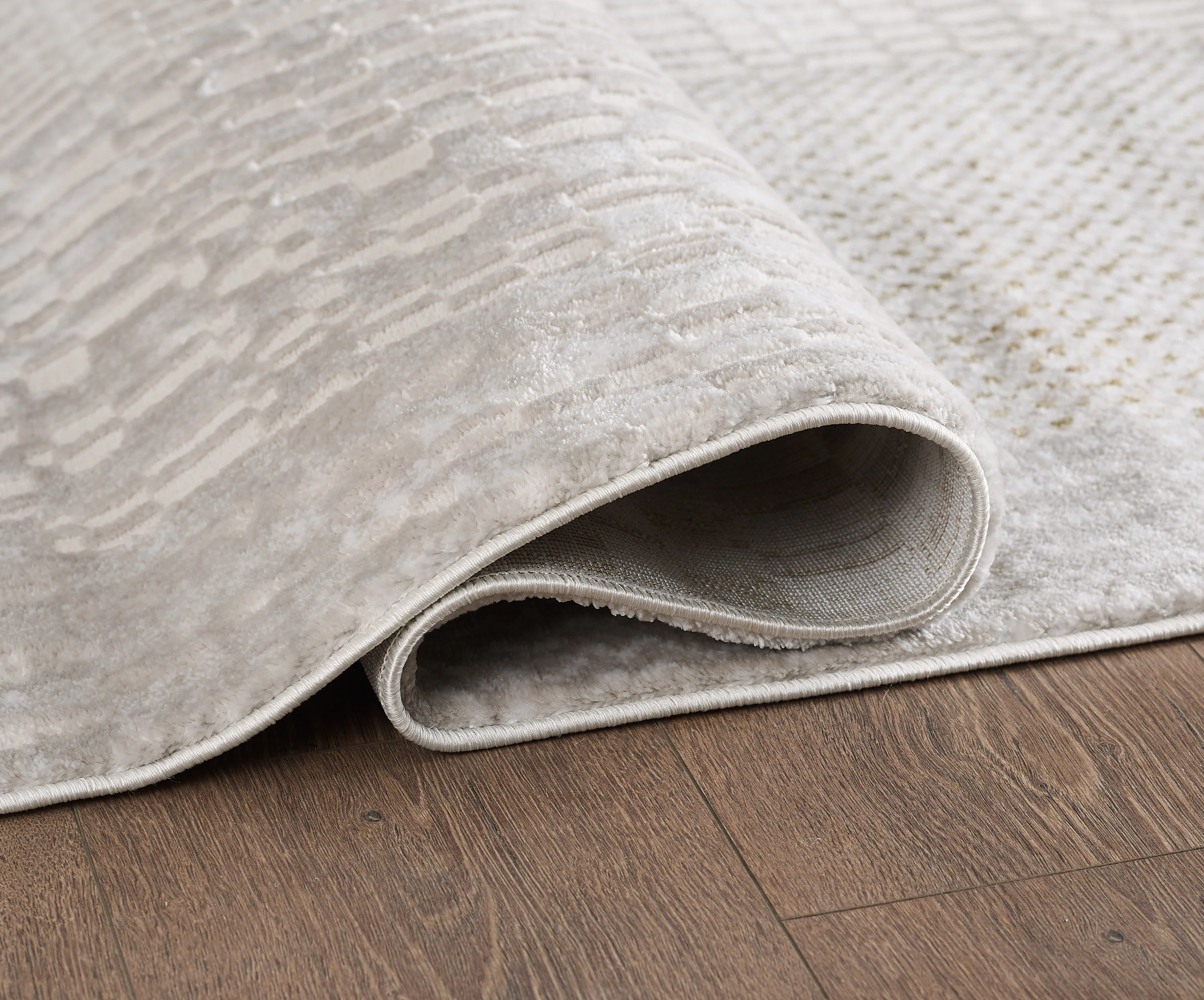 L2 Decor Lazer Area Rug 8' x 11' - Cream, Beige - Image 3