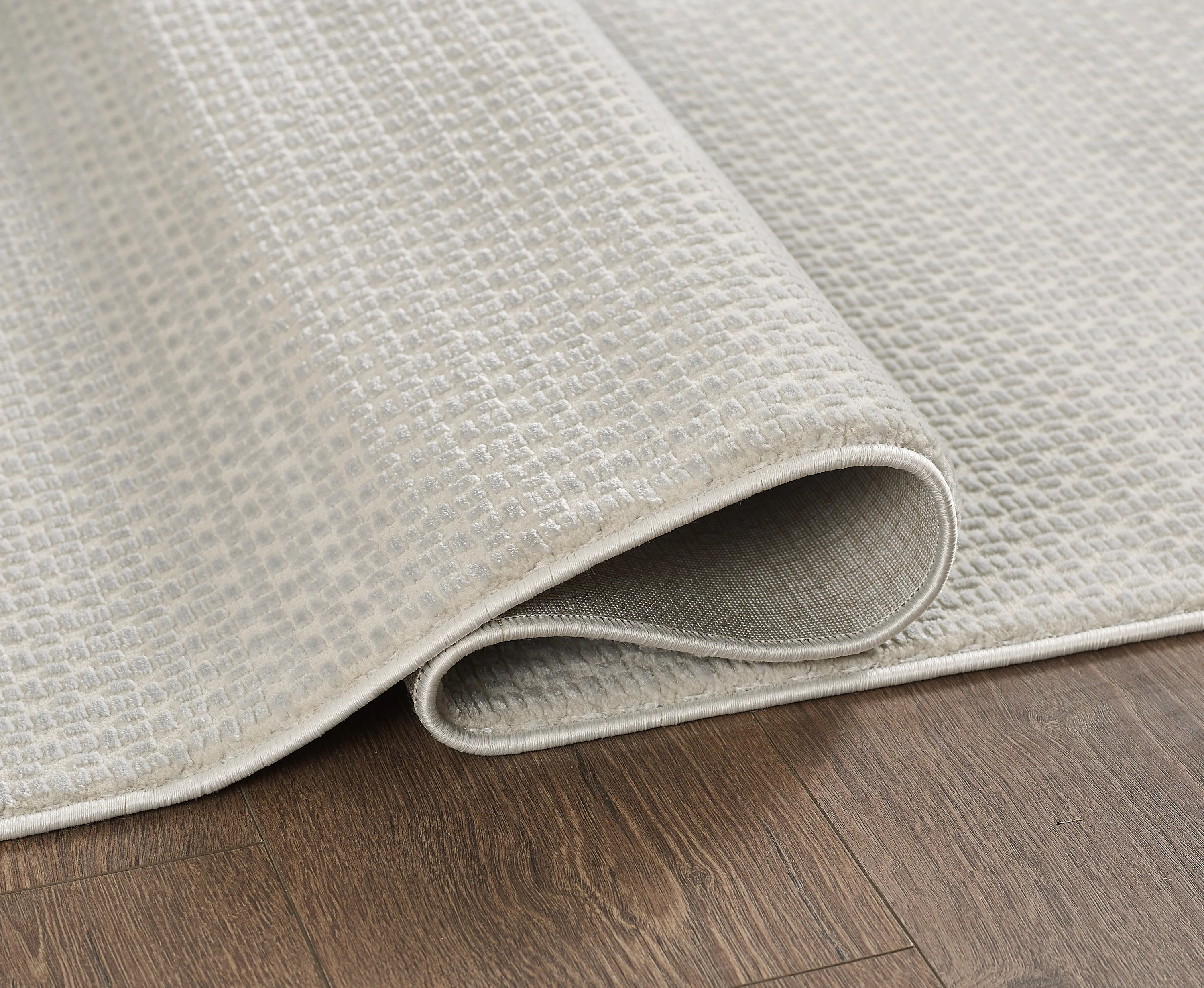 L2 Decor Novolini Area Rug 8' x 11' with Underpad - Light Grey - Image 3