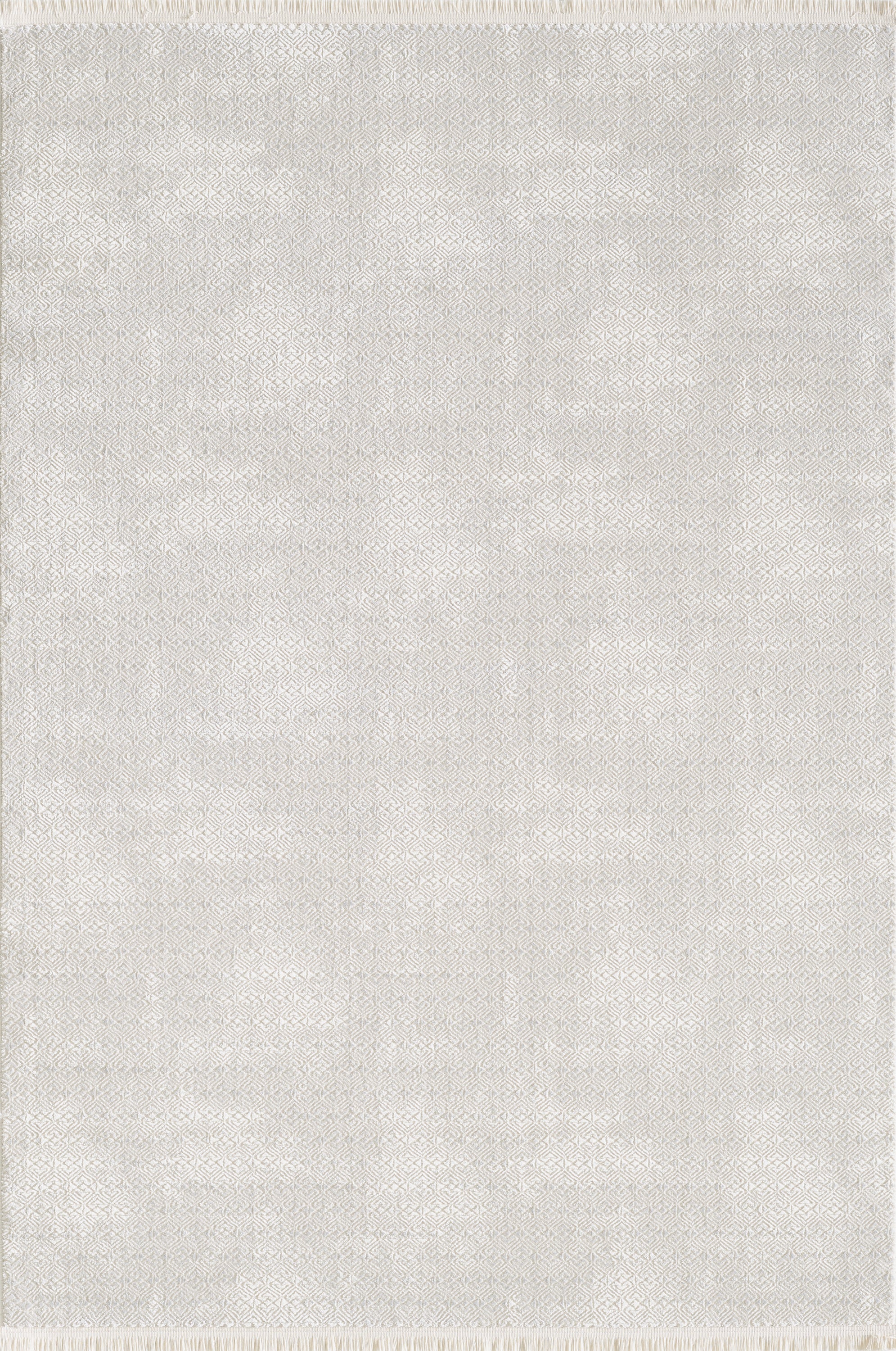 L2 Decor Novolini Area Rug 8' x 11' with Underpad - Light Grey, White