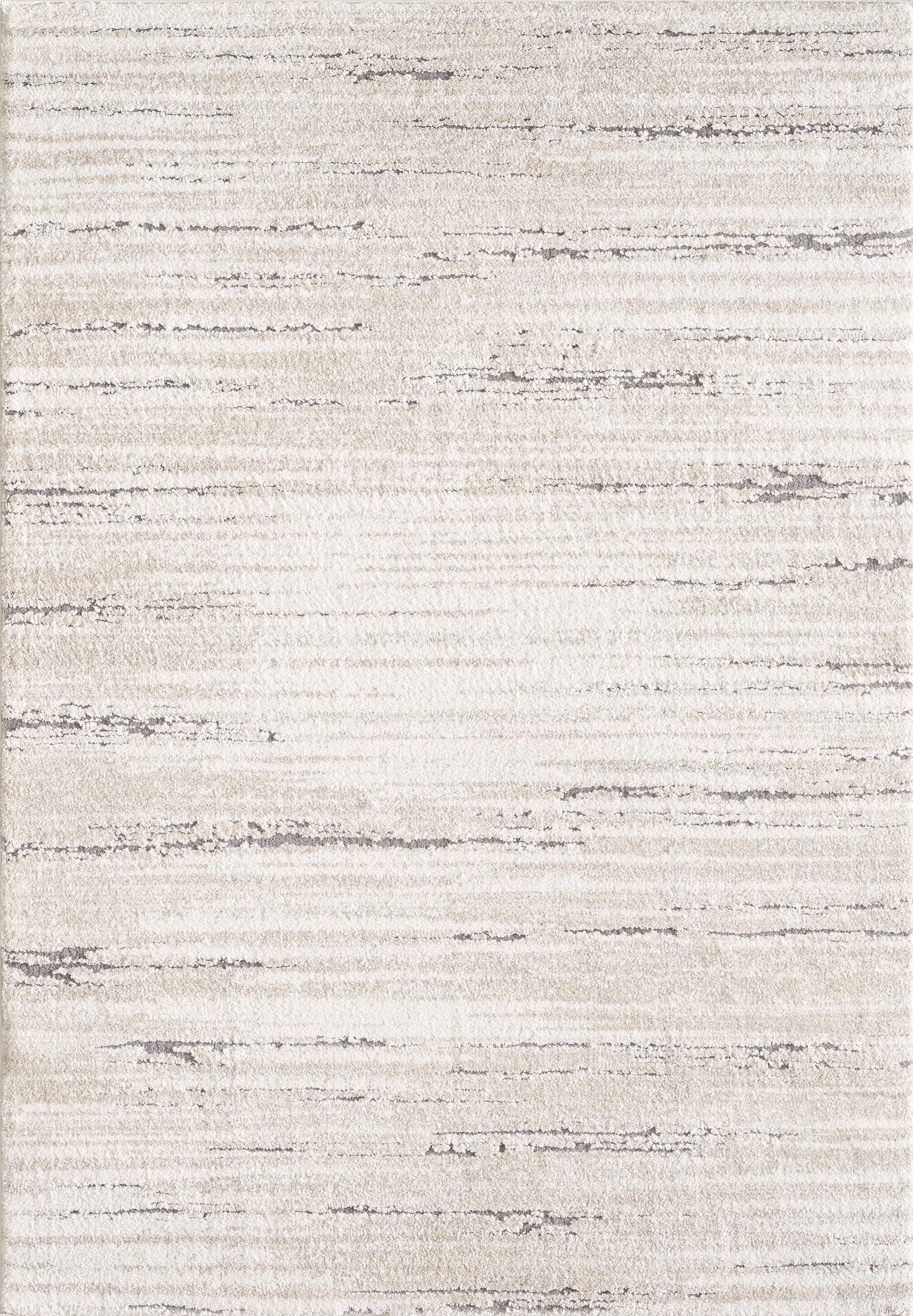 L2 Decor Panorama Area Rug 7' x 10' with Underpad - Cream
