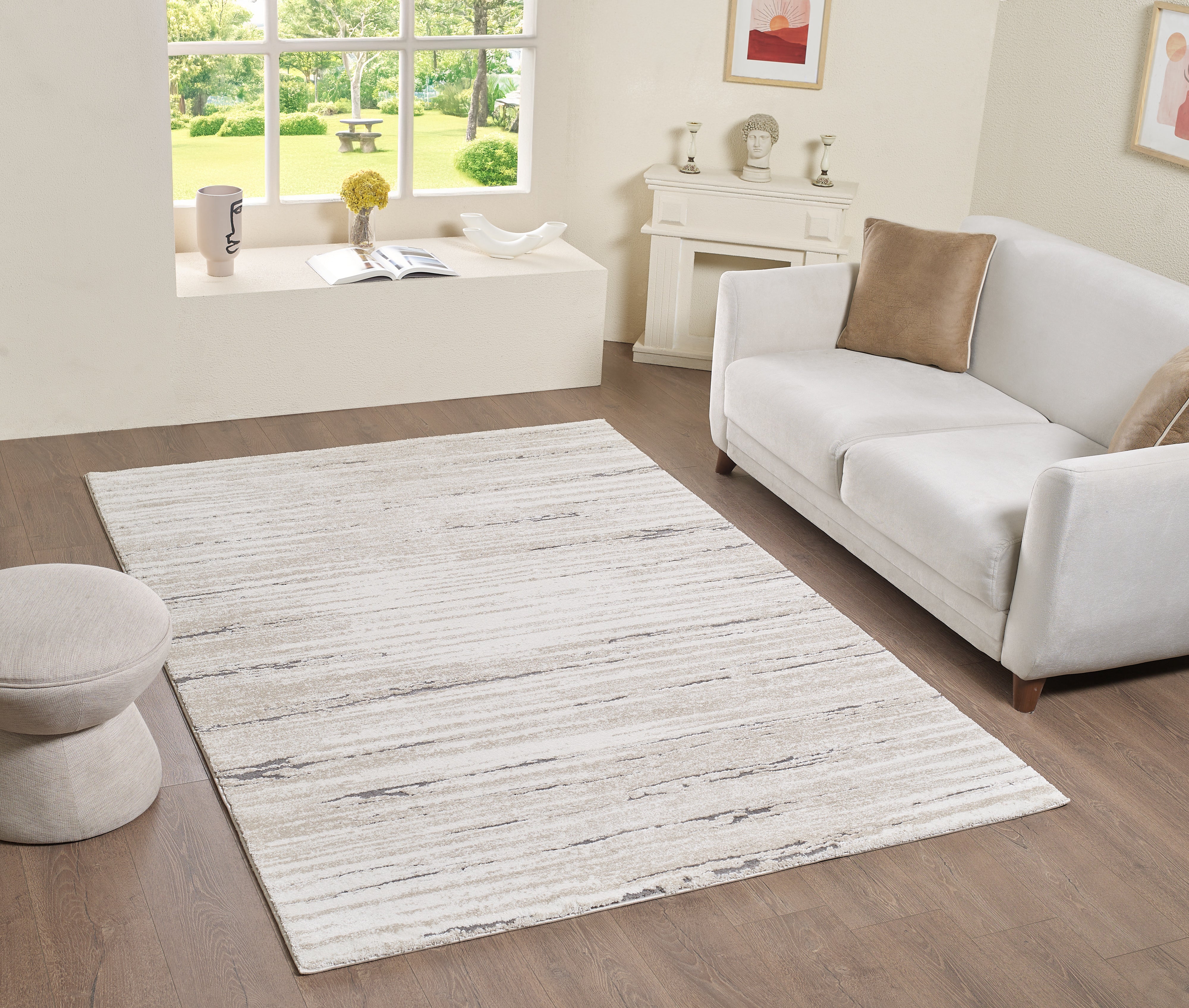 L2 Decor Panorama Area Rug 8' x 11' - Cream - Image 2