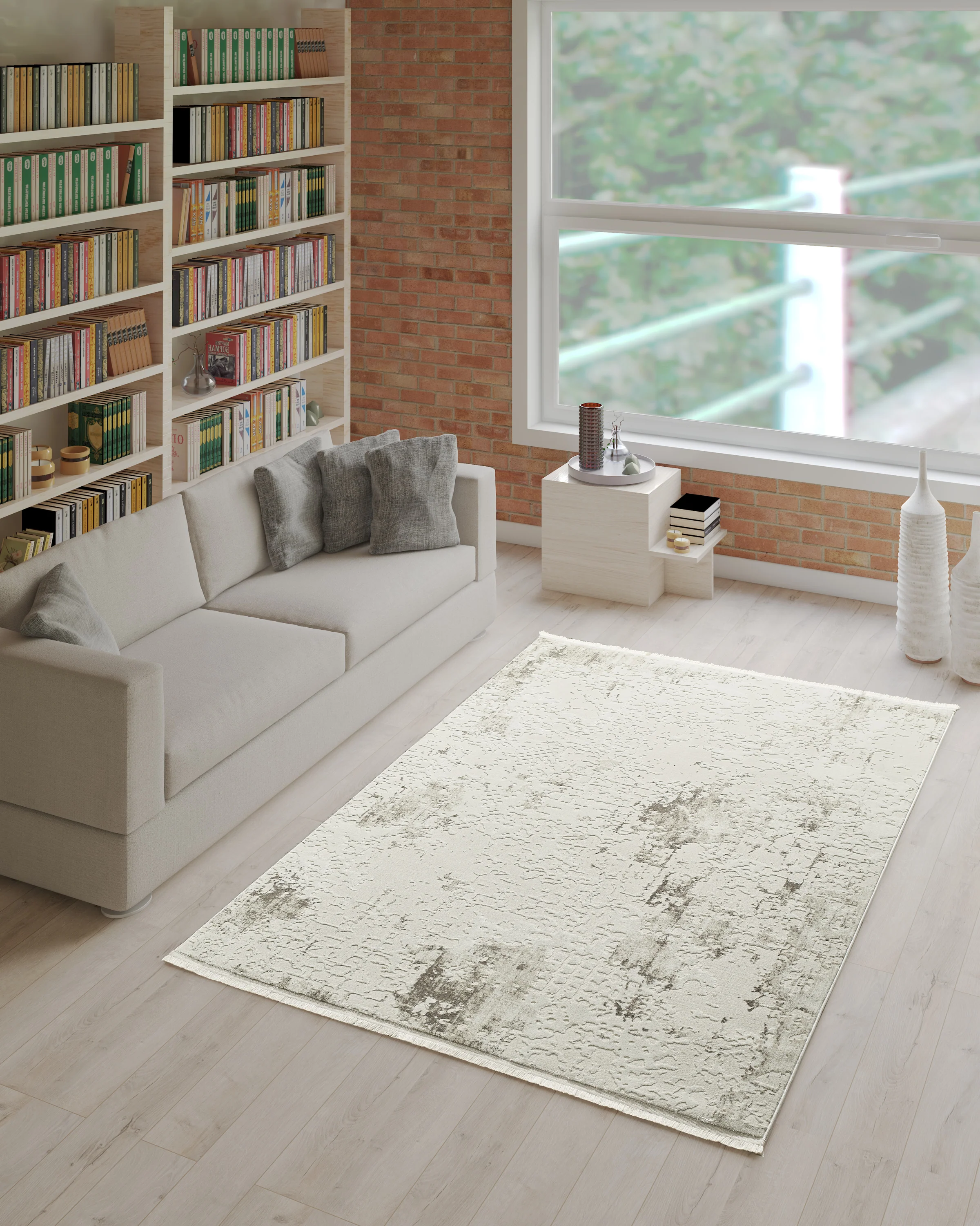 L2 Decor Petra Area Rug 8' x 11' - Beige - Image 2