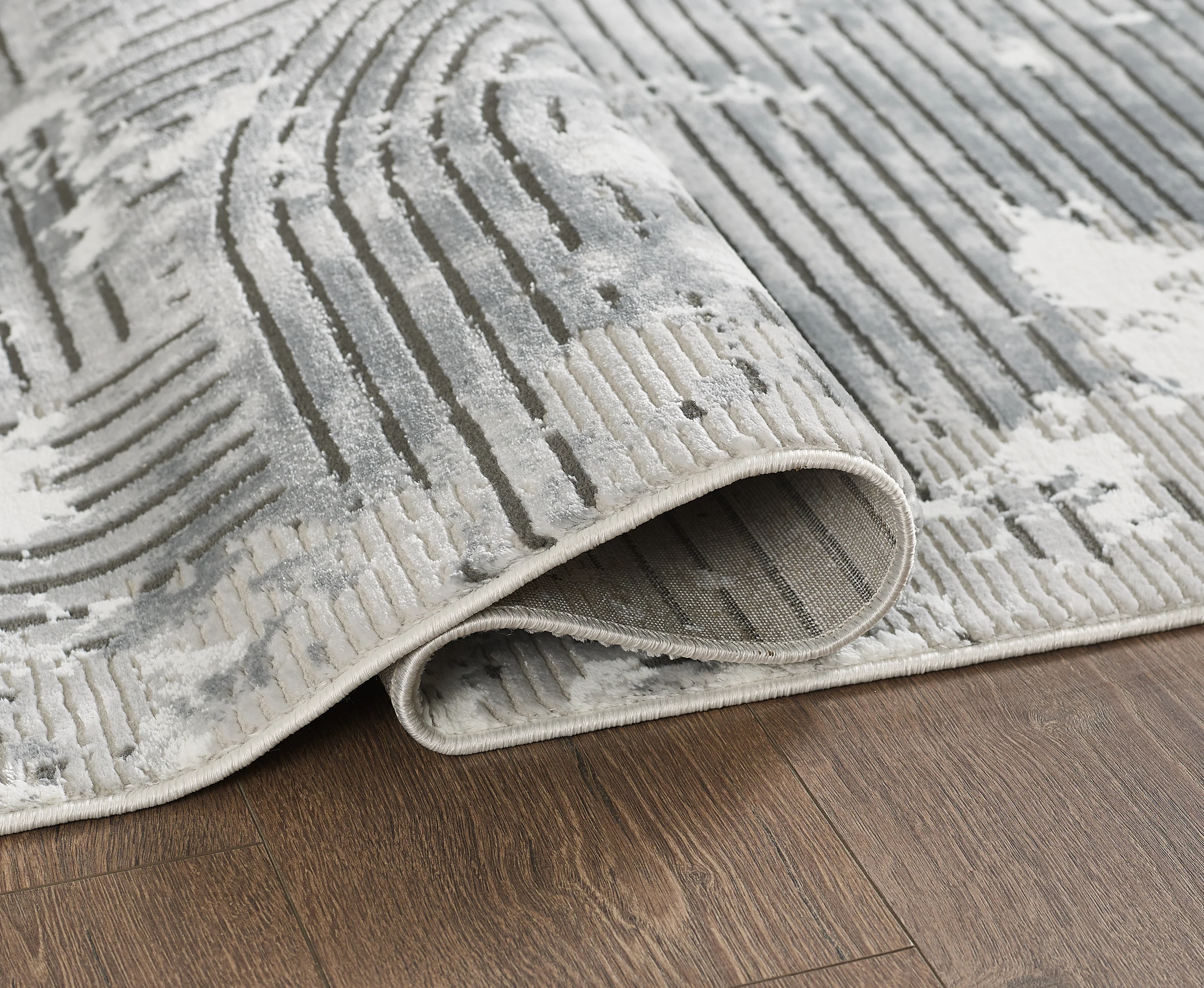 L2 Decor Petra Area Rug 8' x 11' - Dark Grey - Image 3