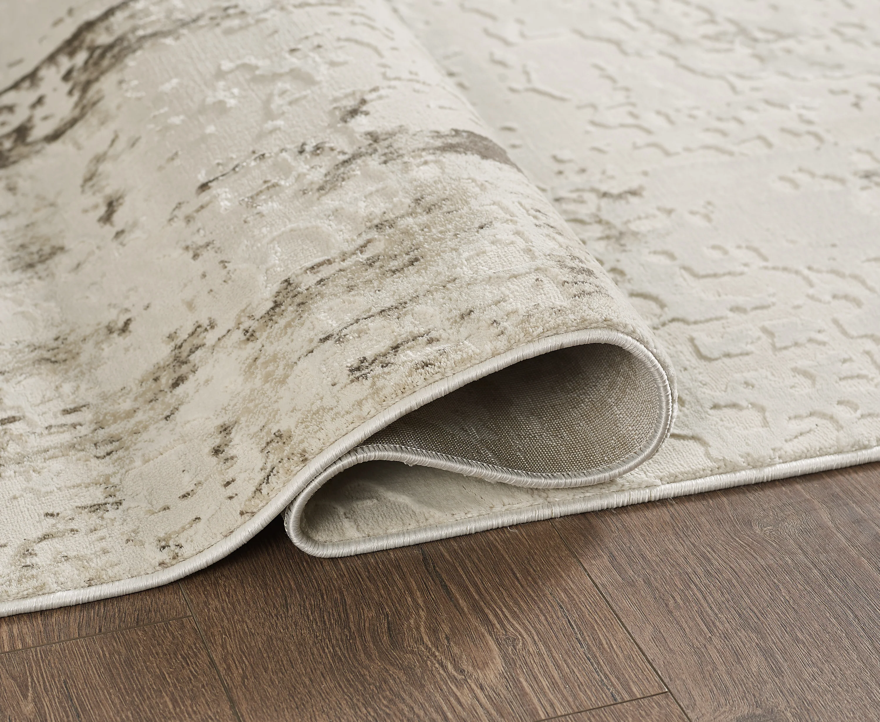 L2 Decor Petra Area Rug 8' x 11' with Underpad - Beige - Image 3