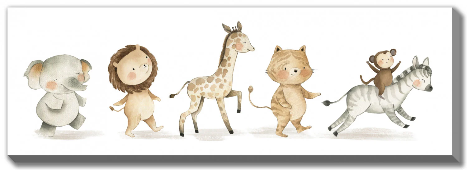 Little Explorers Wall Art - Multi-Colour - 12 X 36