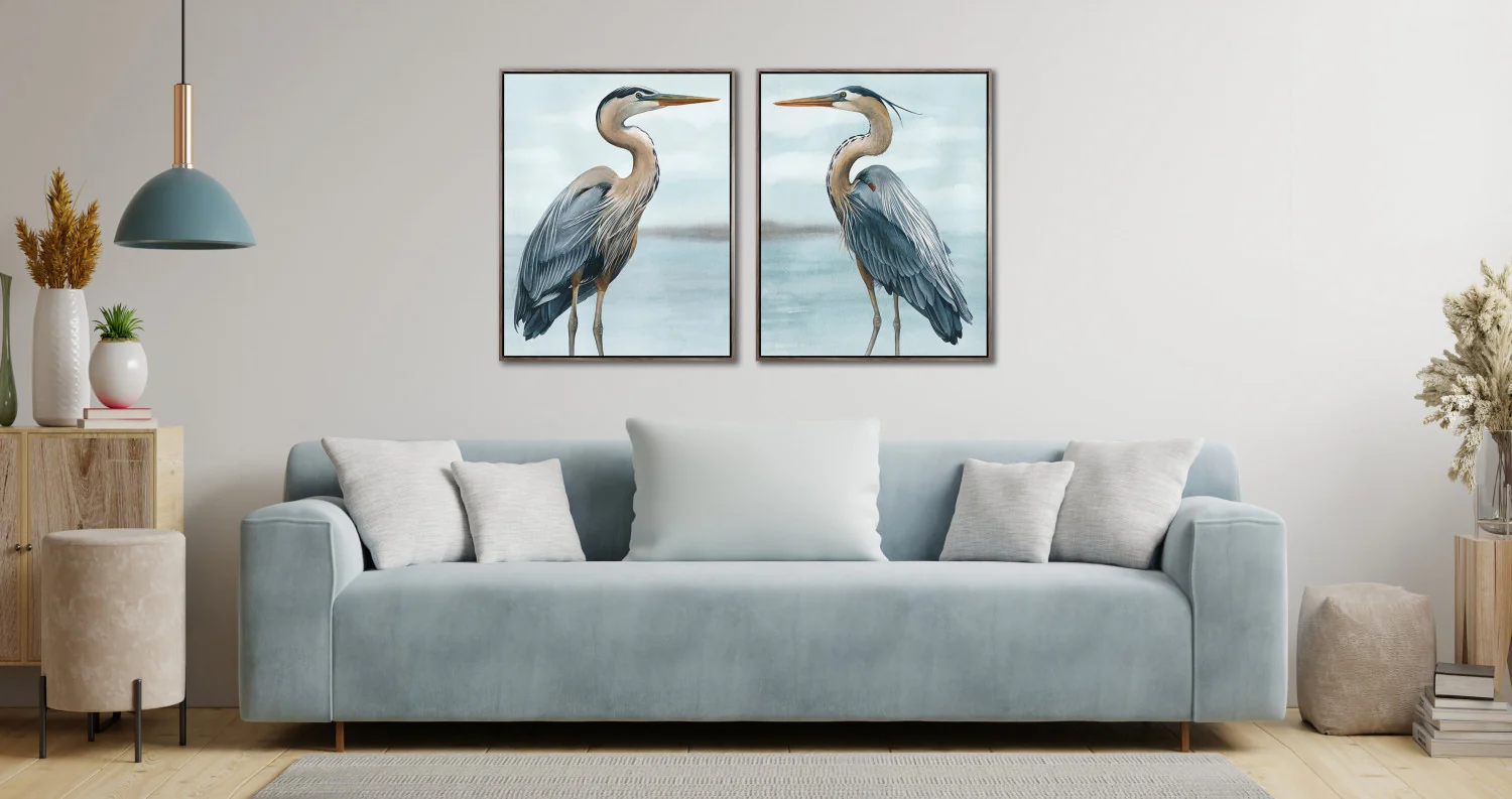 Marshside Majesty II Wall Art - Blue/White - 30 X 24 - Image 2