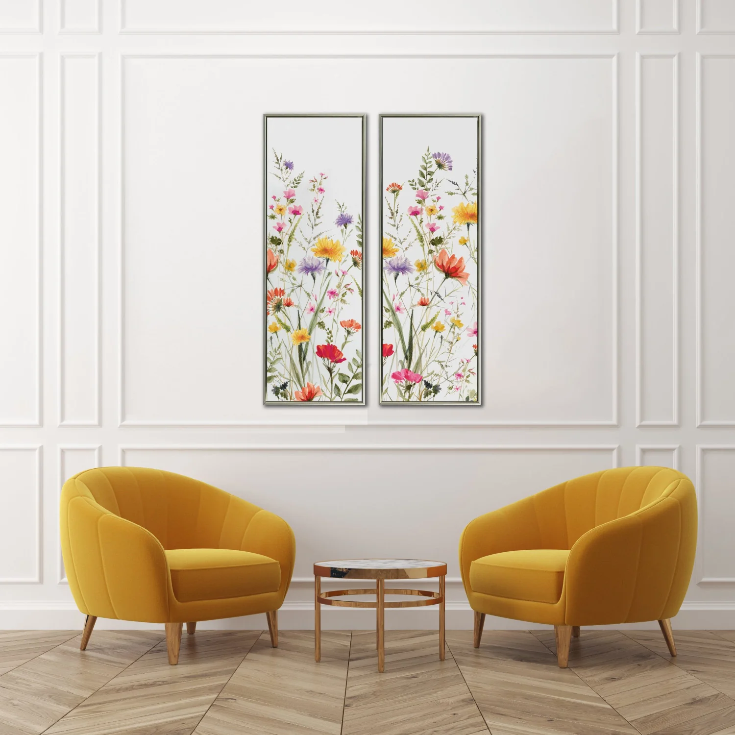 Meadow Symphony I Wall Art - Multi-Colour - 48 X 16 - Image 2