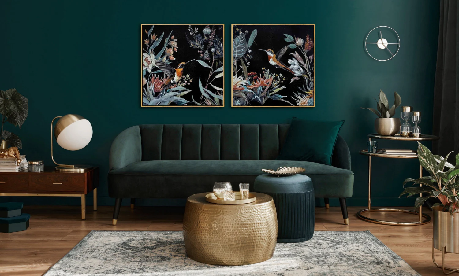 Midnight Nectar I Wall Art - Multi-Colour - 30 X 30 - Image 2