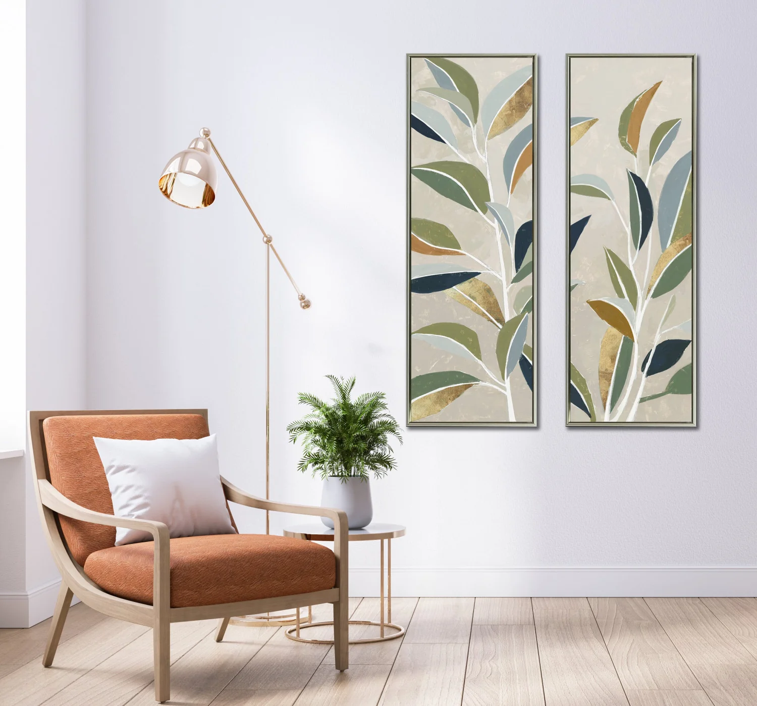 Modern Nature I Wall Art - Multi-Colour - 48 X 16 - Image 2