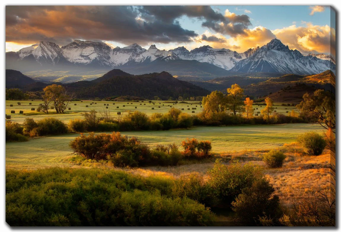 Morning in the Foothills Wall Art - Green - 38 X 60