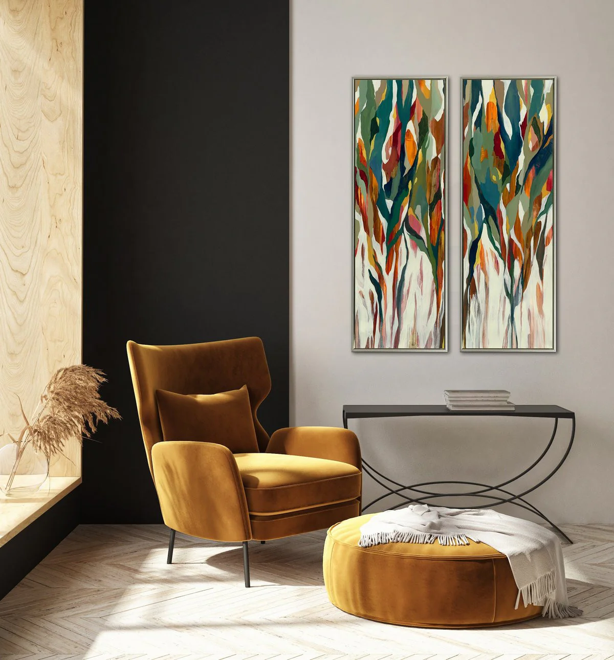 Nature in Motion I Wall Art - Multi-Colour - 48 X 16 - Image 2