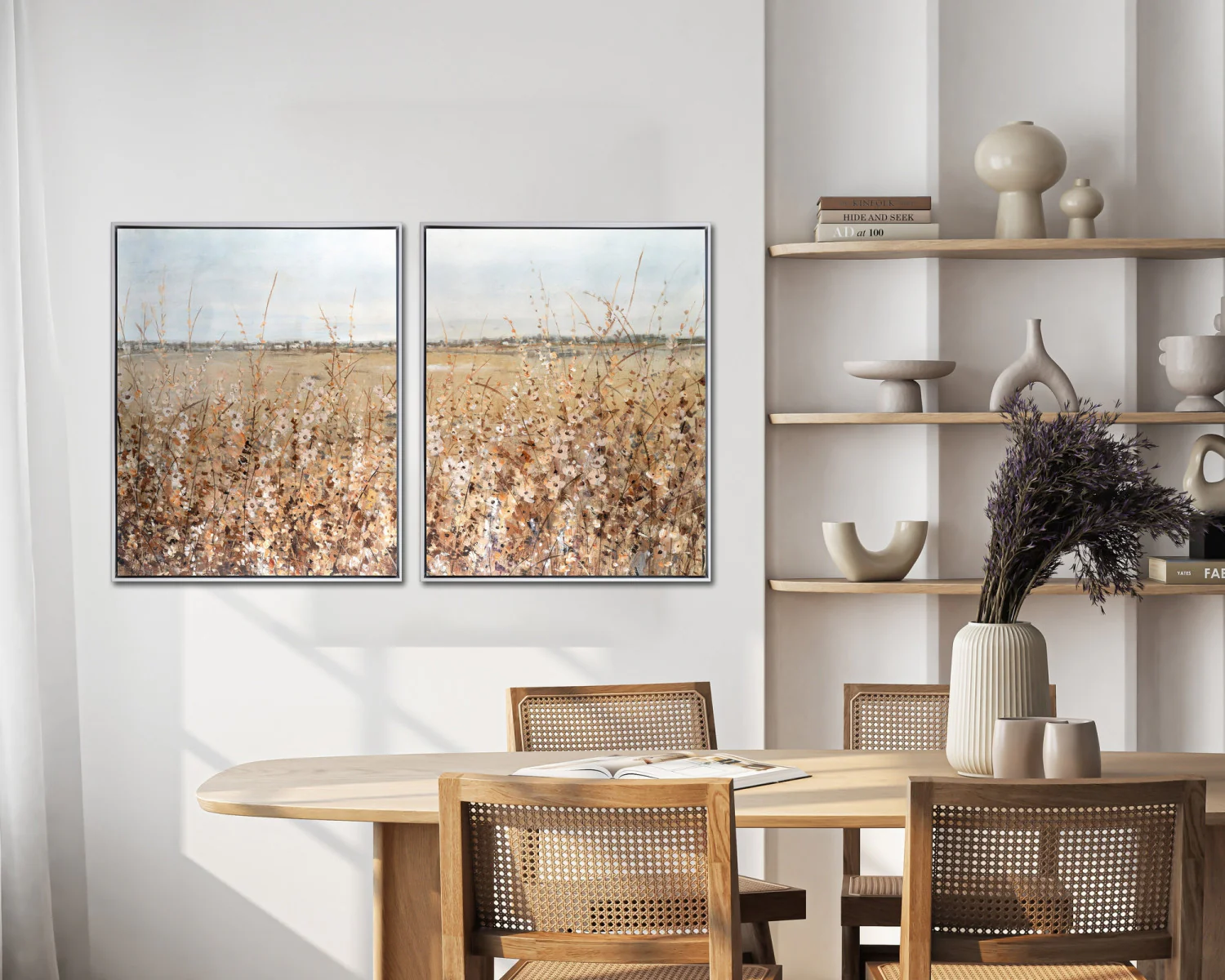 Prairie Whispers I Wall Art - Blue/Natural - 30 X 24 - Image 2