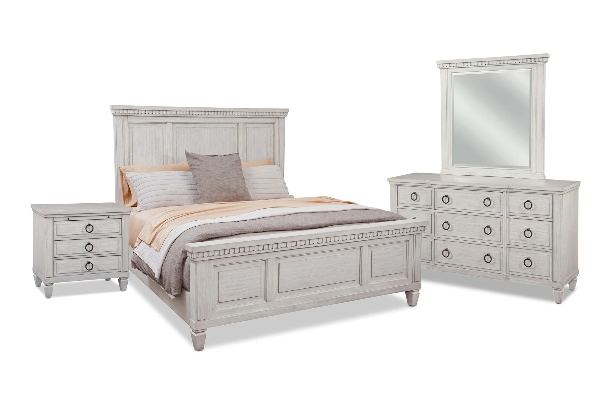 Salter Path 6- Piece King Bedroom Set - Oyster