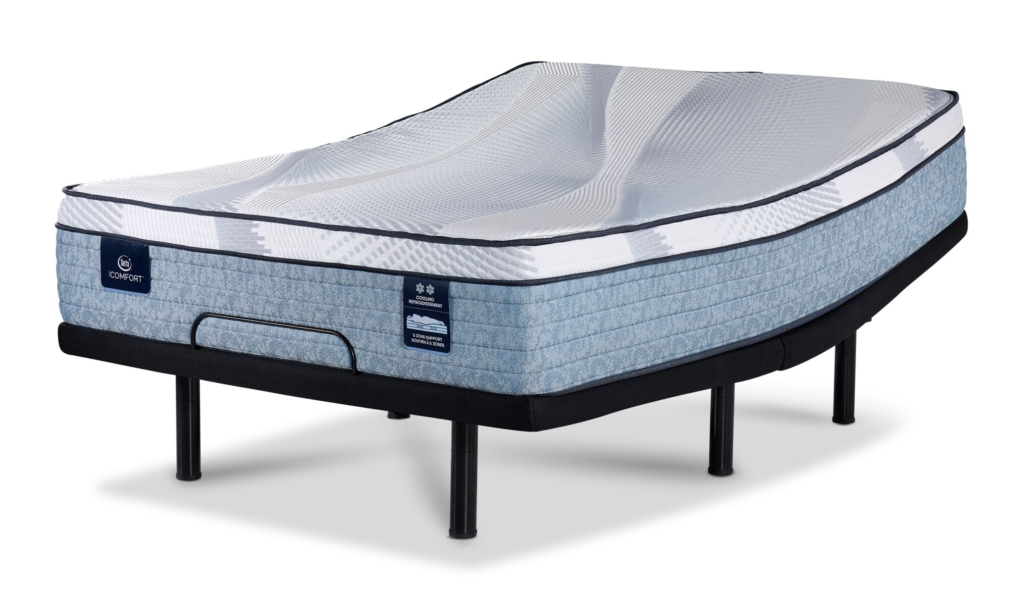 Serta iComfort® AIR 2.5 Extra Firm Euro Top 13" Full Mattress and L2 Motion Pro Adjustable Base