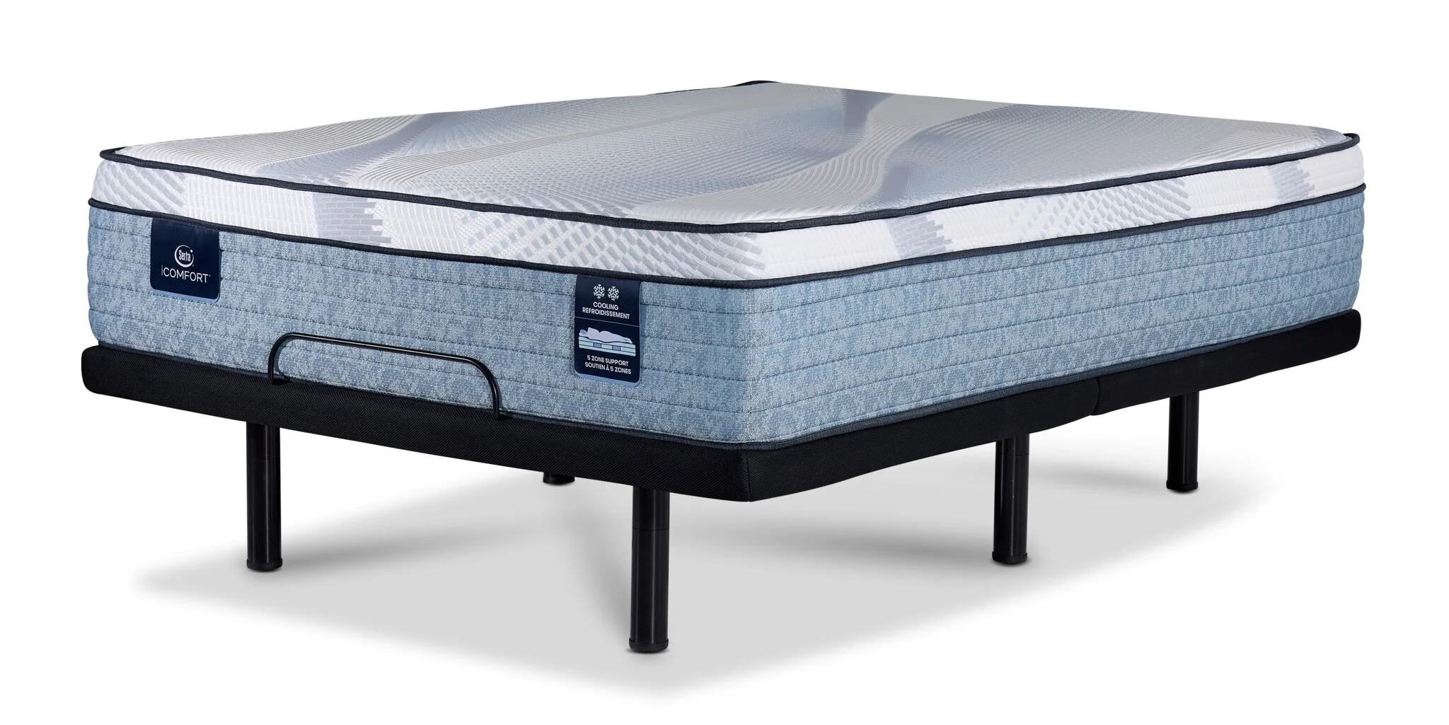 Serta iComfort® AIR 2.5 Extra Firm Euro Top 13" Full Mattress and L2 Motion Pro Adjustable Base - Image 2