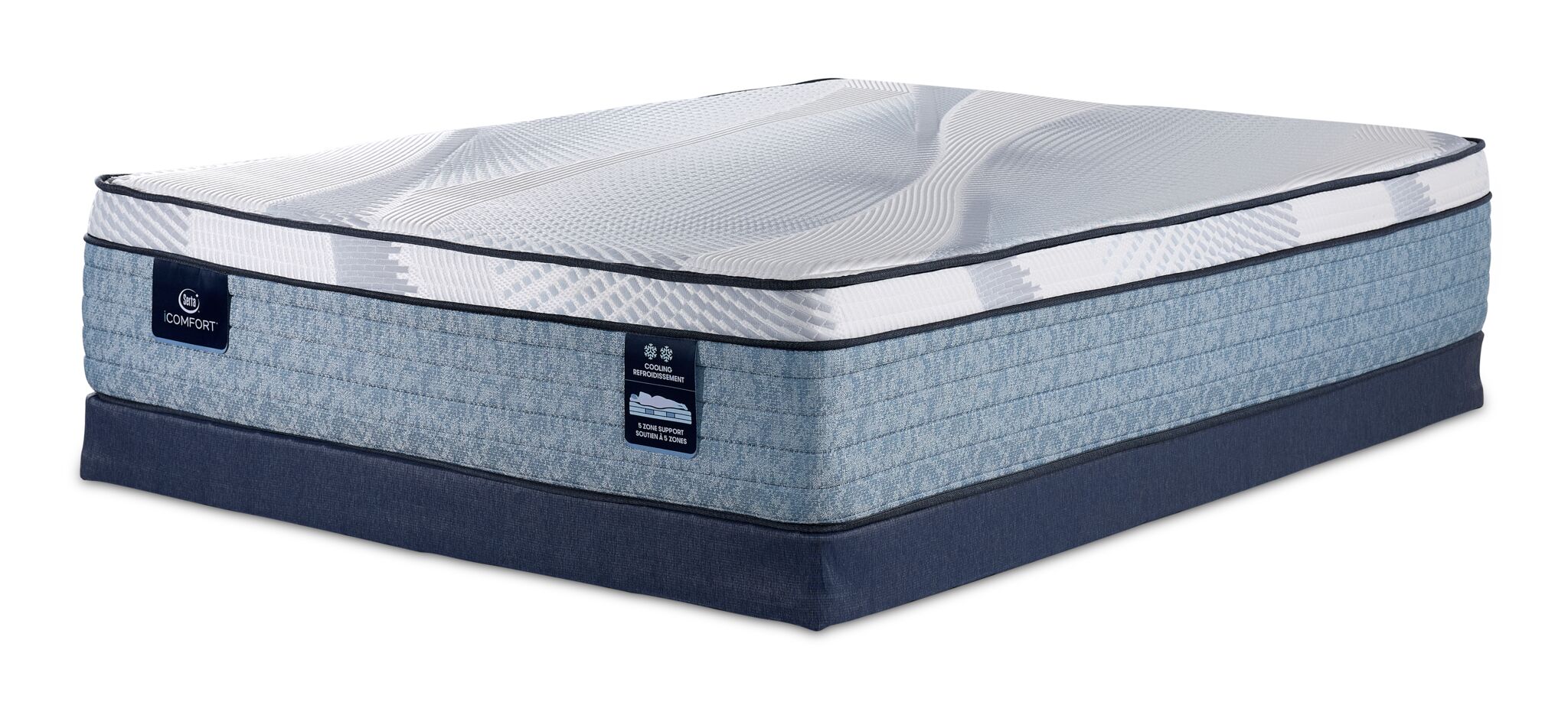 Serta iComfort® AIR 2.5 Extra Firm Euro Top 13" Full Mattress and Low Profile Boxspring Set