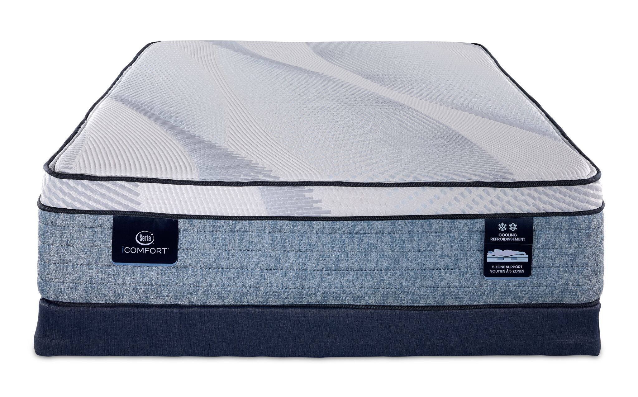 Serta iComfort® AIR 2.5 Extra Firm Euro Top 13" Full Mattress and Low Profile Boxspring Set - Image 2