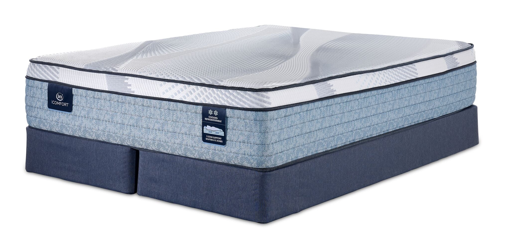 Serta iComfort® AIR 2.5 Extra Firm Euro Top 13" King Mattress and Split Boxspring Set