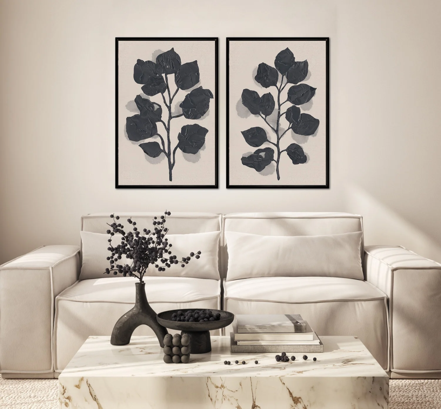 Shadow Botanica II Art - Black - 36 X 24 - Image 2