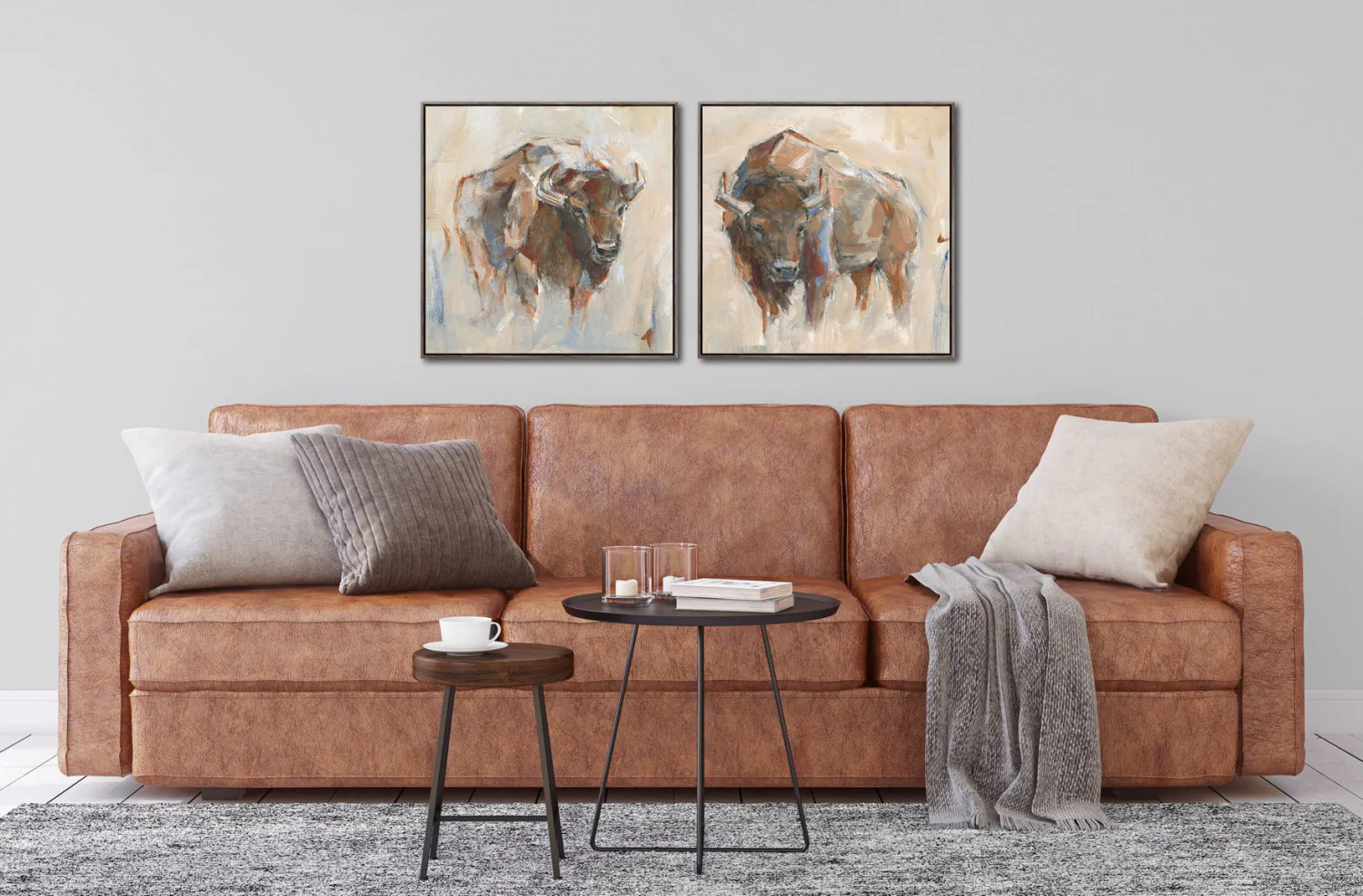 Spirit of the Plains I Wall Art - Brown - 24 X 24 - Image 2