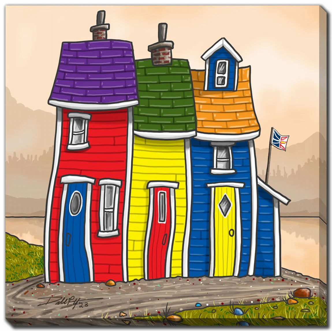 Standing Tall Wall Art - Multi-Colour - 24 X 24
